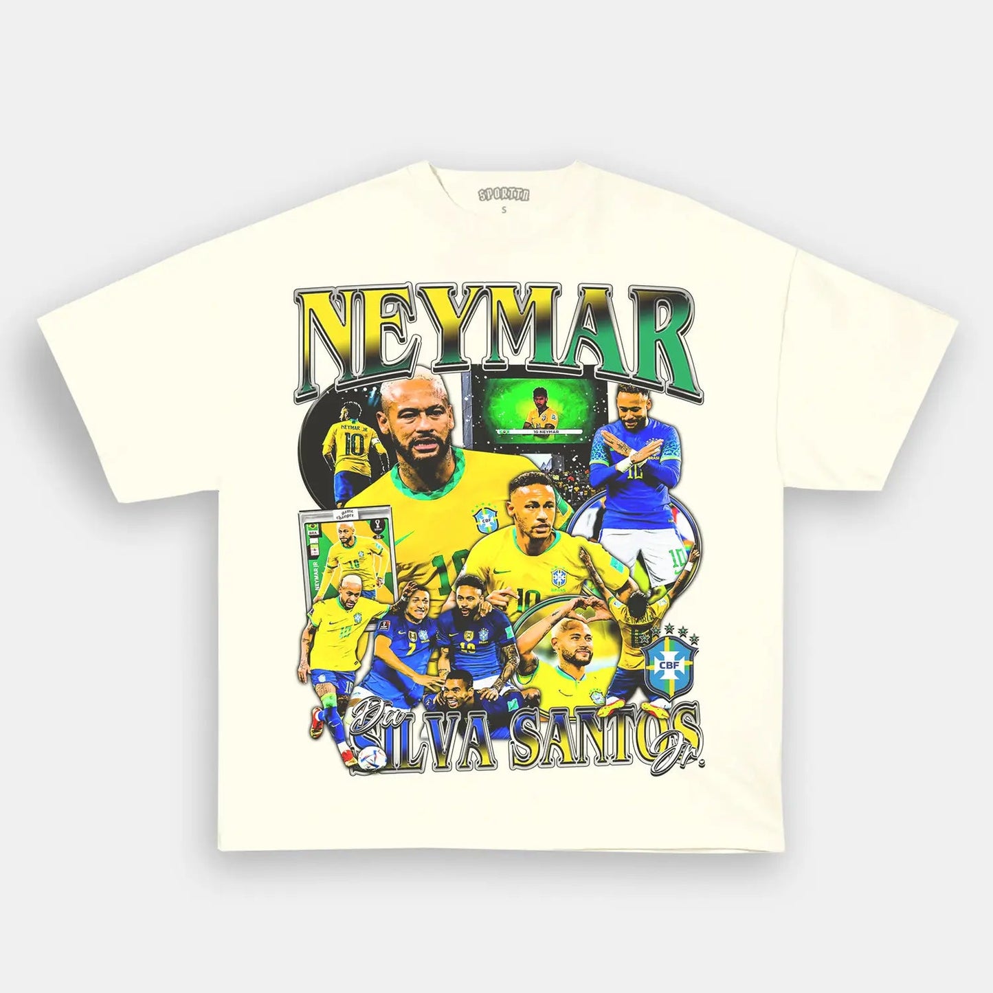 Unisex-Adult Ultra Cotton Washed T-Shirt Graphic  NEYMAR TEE