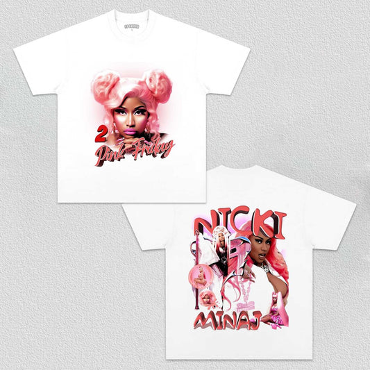 Unisex-Adult Ultra Cotton Washed T-Shirt Graphic  NICIKI MINAJ V2 TEE