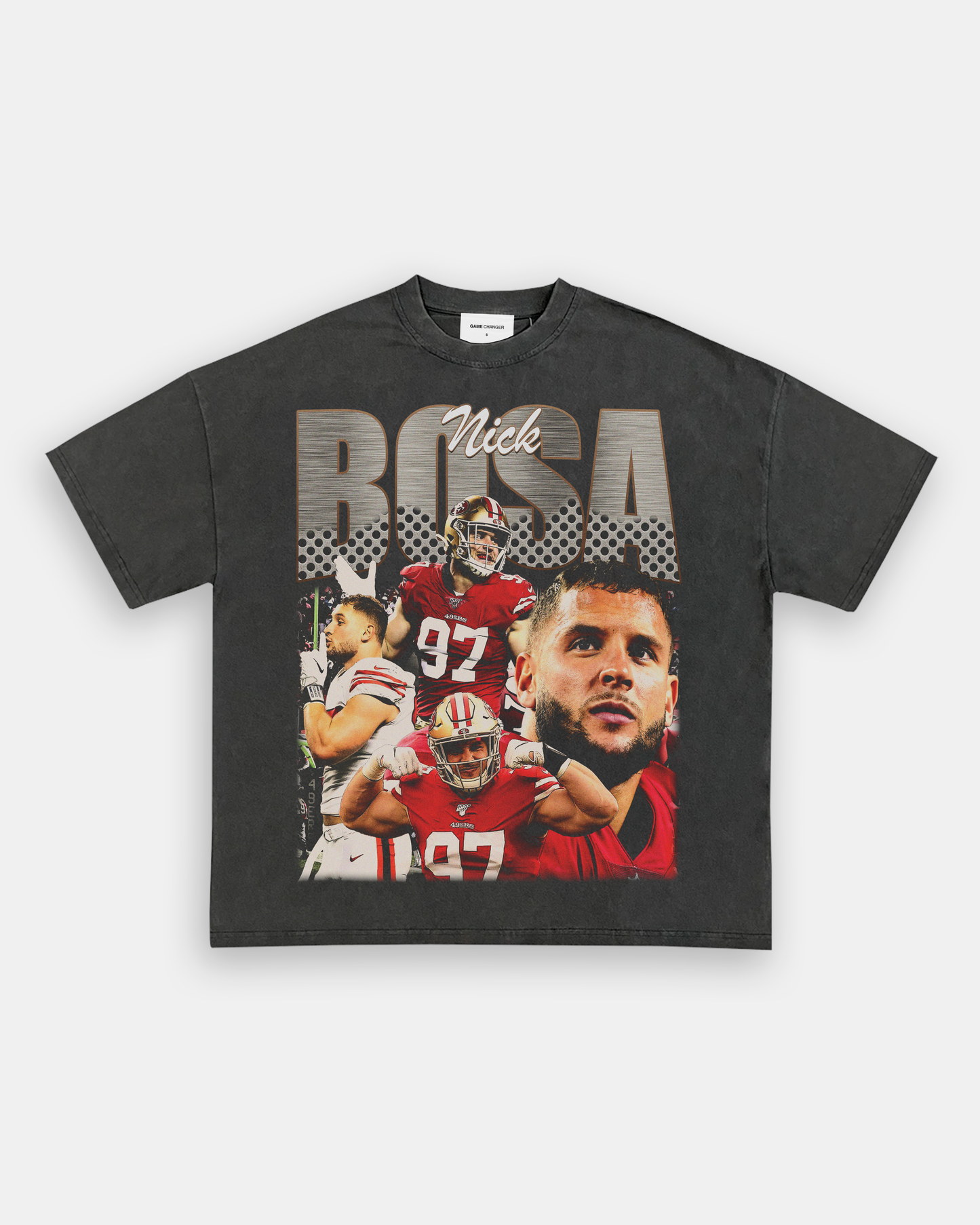 Unisex-Adult Ultra Cotton Washed T-Shirt Graphic NICK BOSA 2 TEE