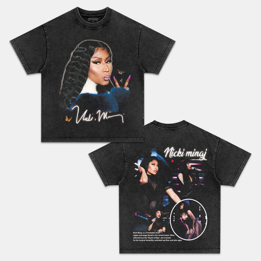 Unisex-Adult Ultra Cotton Washed T-Shirt Graphic  NICKI MINAJ TEE