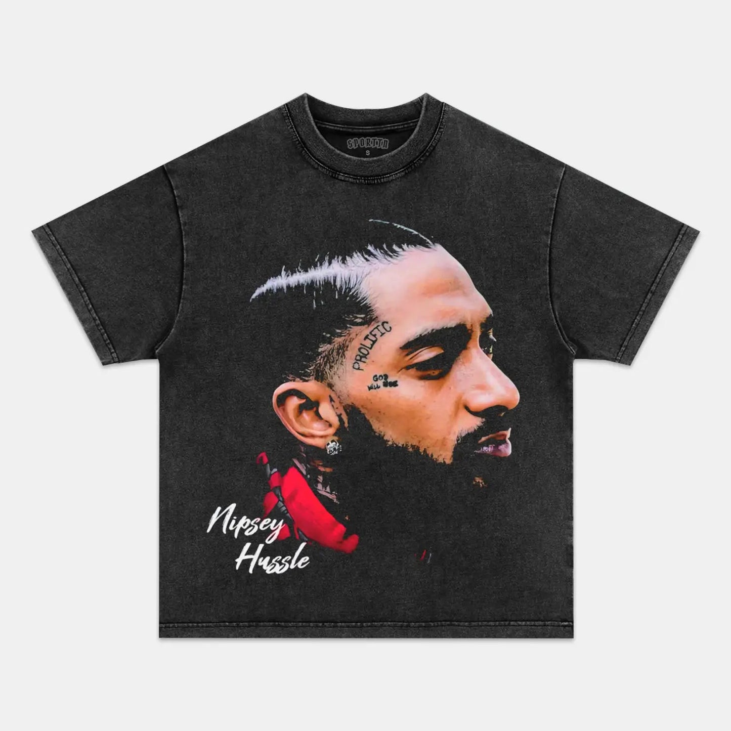 Unisex-Adult Ultra Cotton Washed T-Shirt Graphic NIPSEY HUSSLE V2 TEE