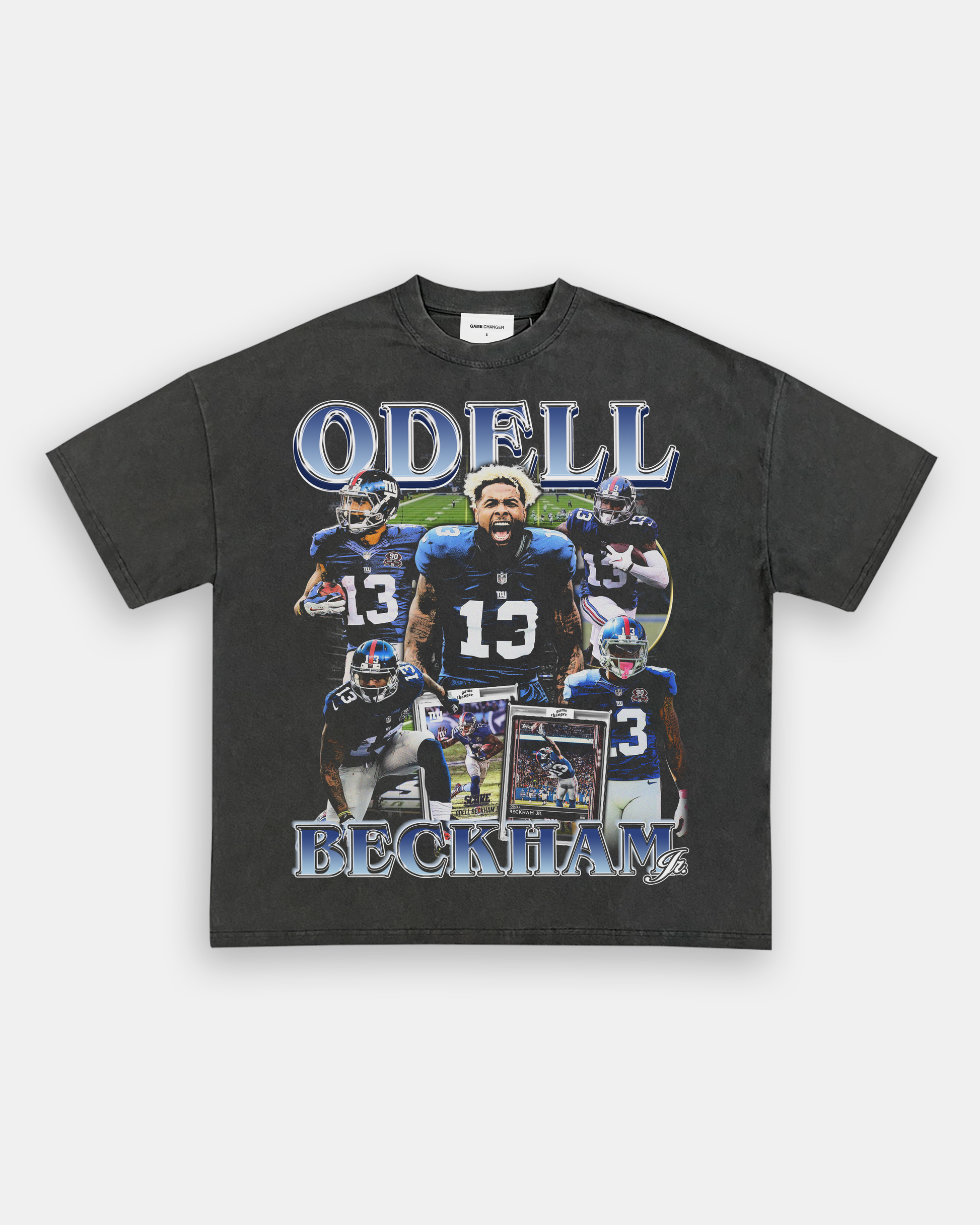 Unisex-Adult Ultra Cotton Washed T-Shirt Graphic ODELL BECKHAM JR - GIANTS TEE