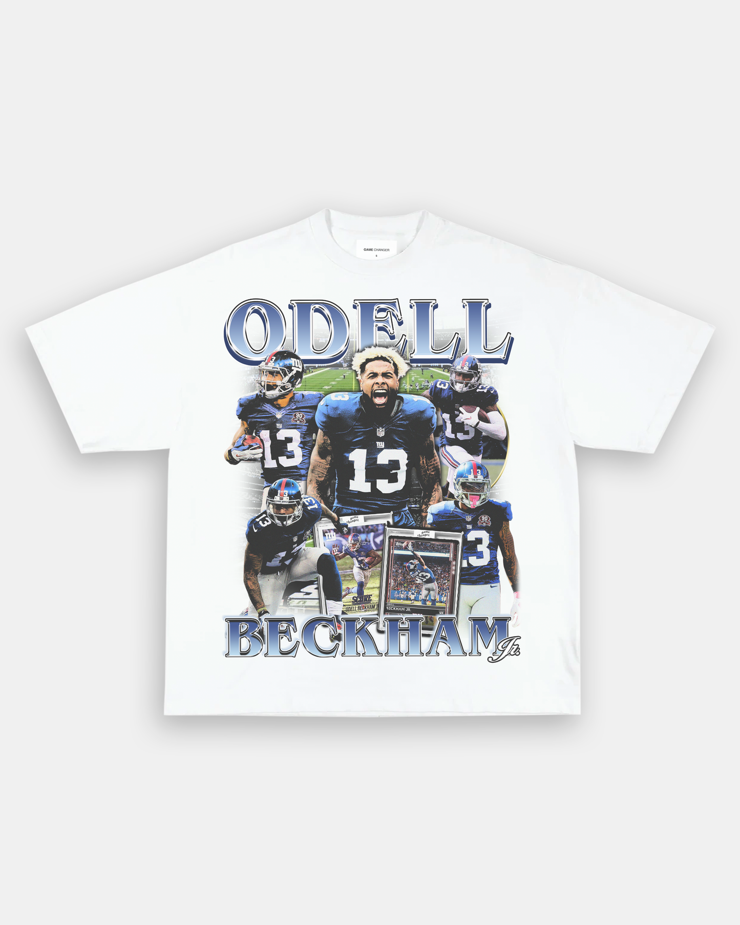 Unisex-Adult Ultra Cotton Washed T-Shirt Graphic ODELL BECKHAM JR - GIANTS TEE