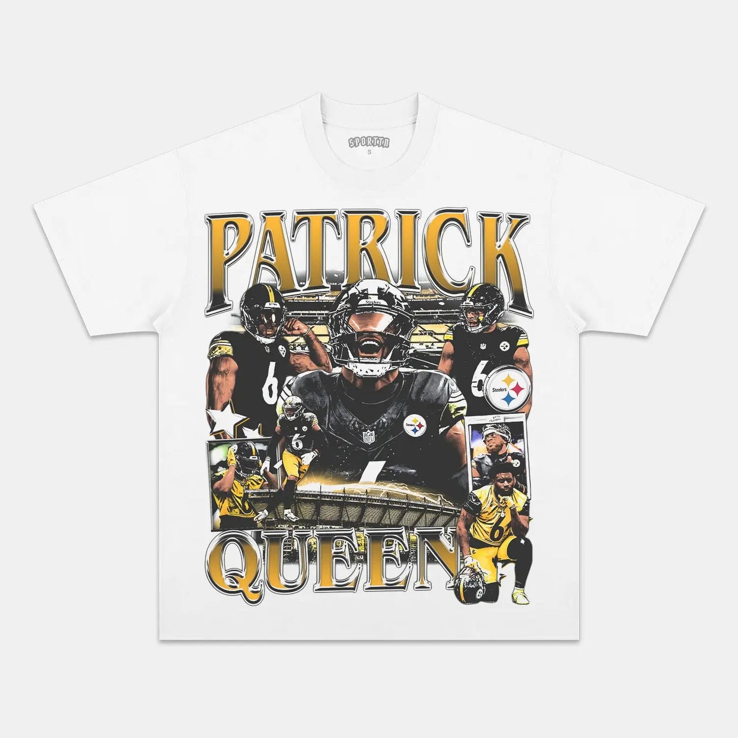 Unisex-Adult Ultra Cotton Washed T-Shirt Graphic PATRICK QUEEN TEE