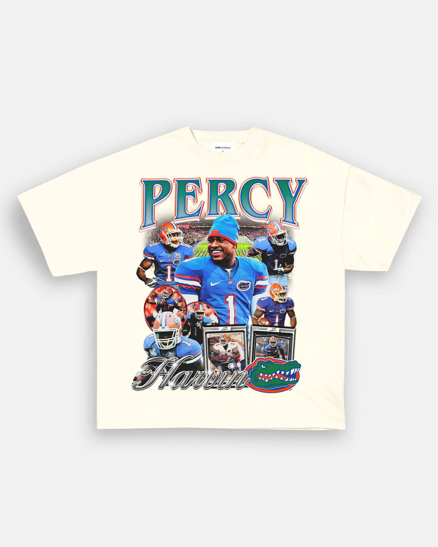 Unisex-Adult Ultra Cotton Washed T-Shirt Graphic PERCY HARVIN - FLORIDA TEE