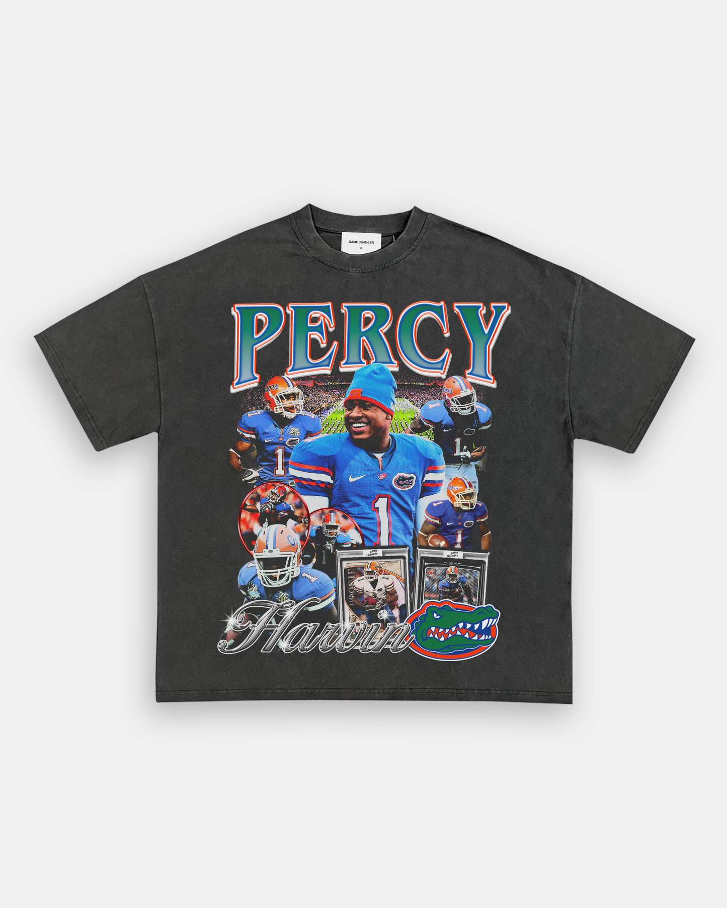 Unisex-Adult Ultra Cotton Washed T-Shirt Graphic PERCY HARVIN - FLORIDA TEE