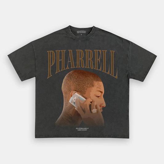 Unisex-Adult Ultra Cotton Washed T-Shirt Graphic  PHARRELL_TEE