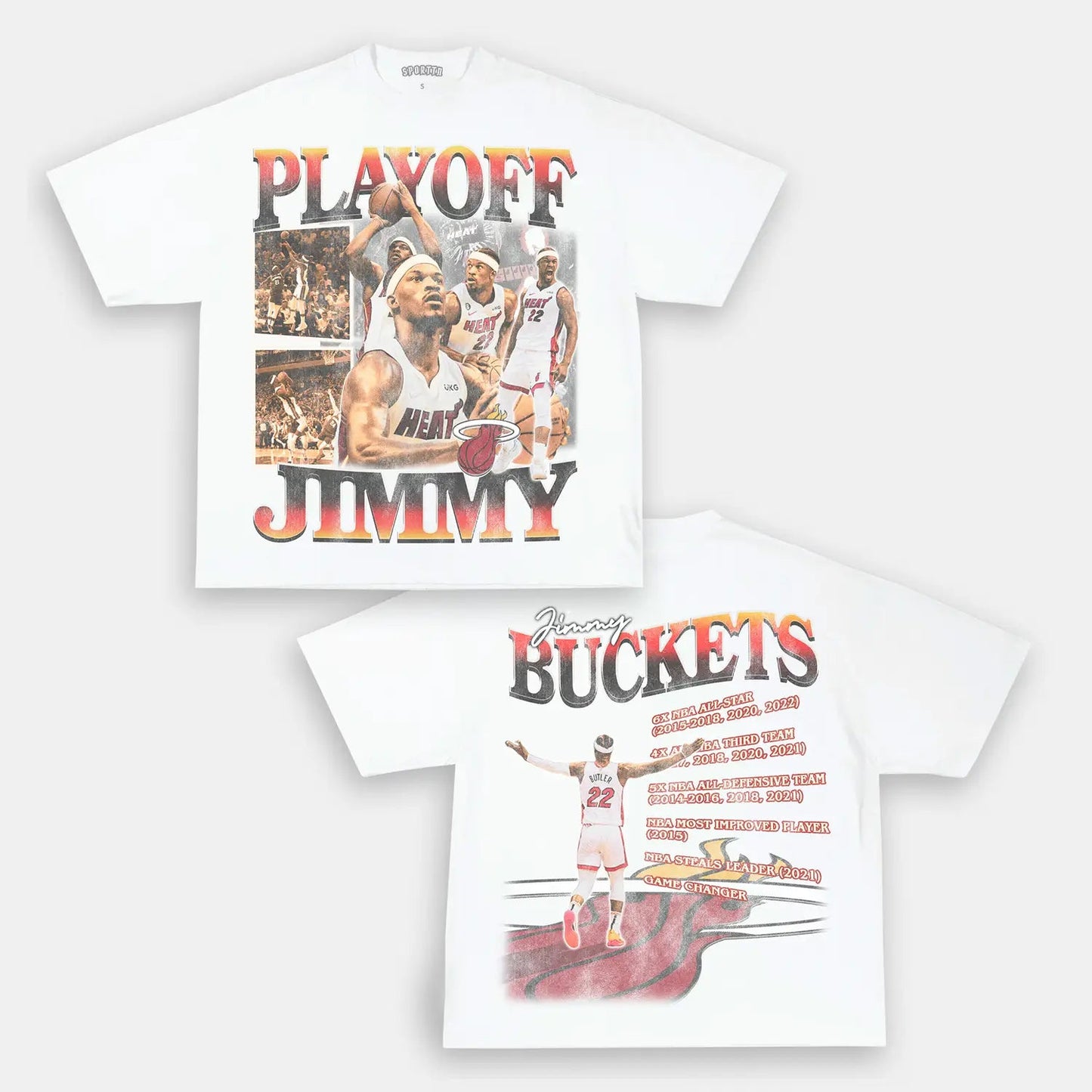 Unisex-Adult Ultra Cotton Washed T-Shirt Graphic  PLAYOFF JIMMY TEE