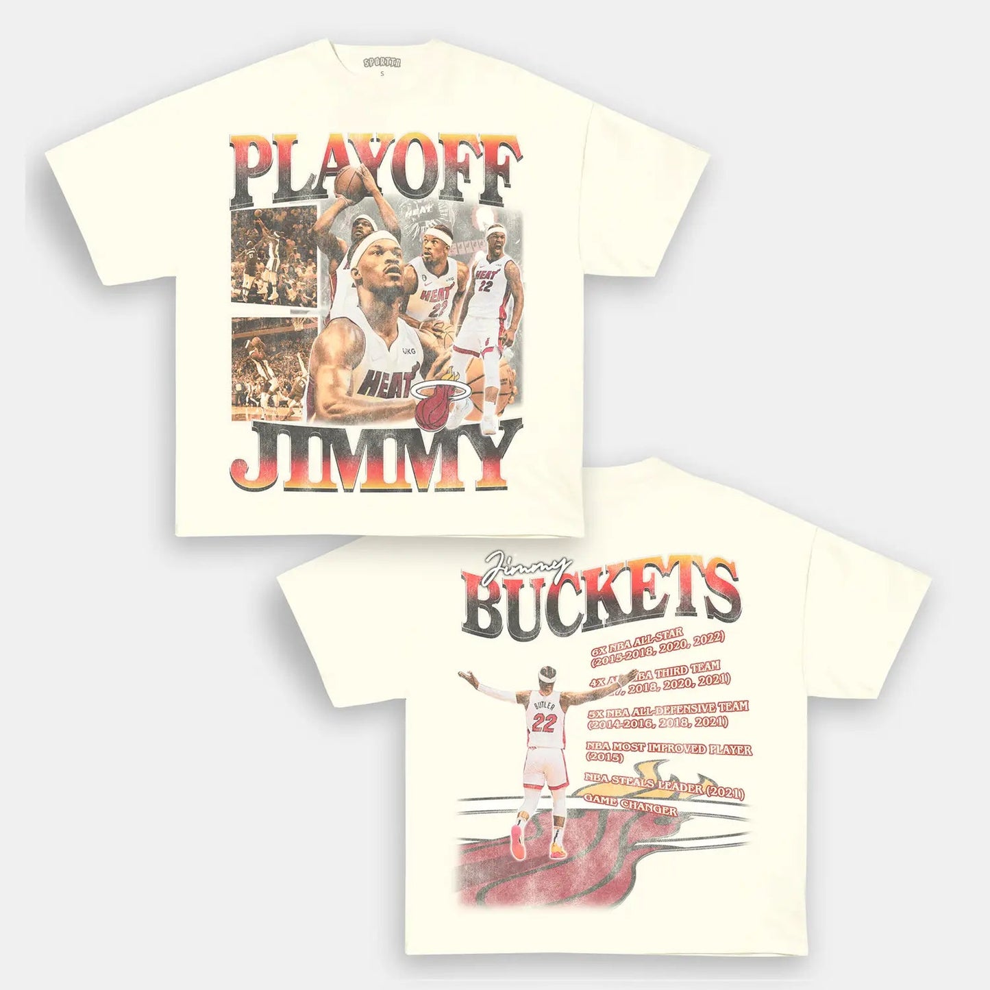 Unisex-Adult Ultra Cotton Washed T-Shirt Graphic  PLAYOFF JIMMY TEE