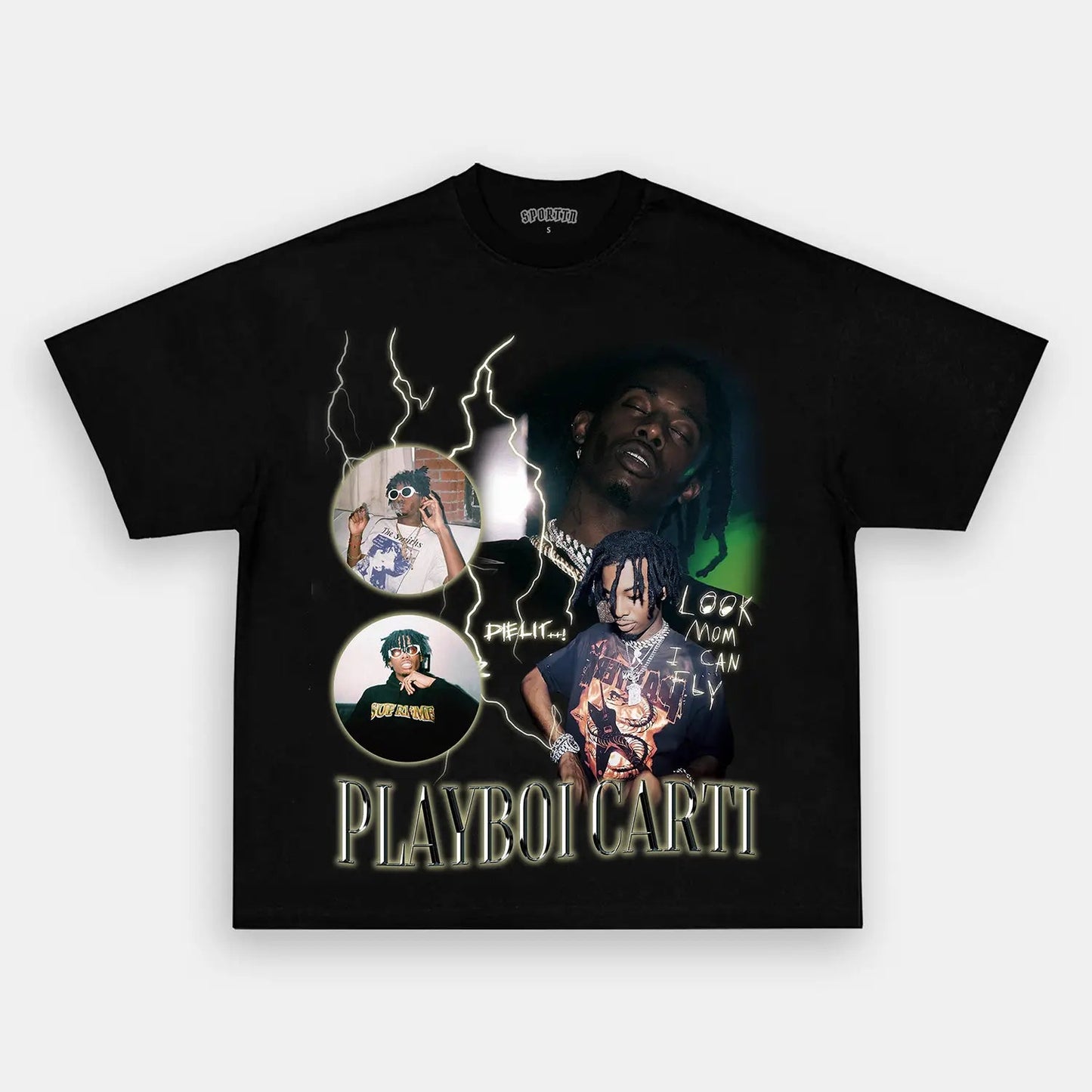 Unisex-Adult Ultra Cotton Washed T-Shirt Graphic  Playboi Carti  Tee