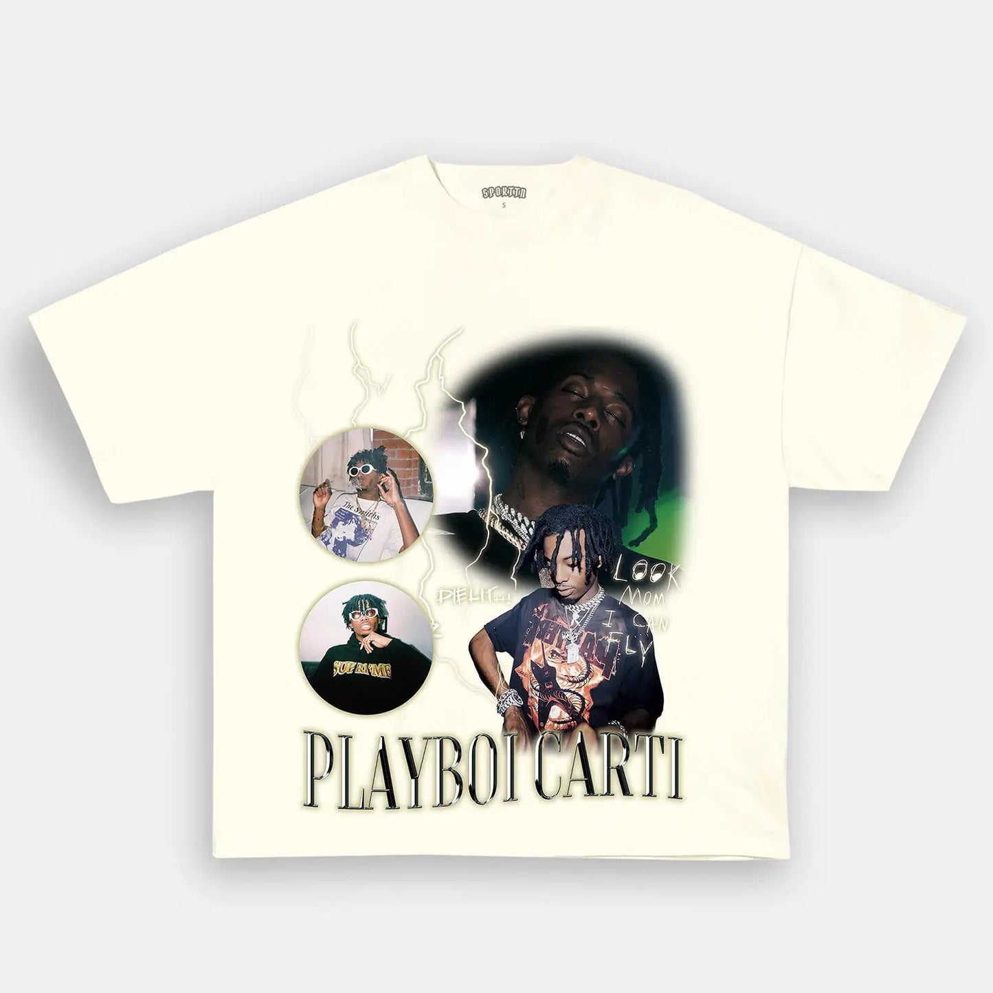 Unisex-Adult Ultra Cotton Washed T-Shirt Graphic  Playboi Carti  Tee