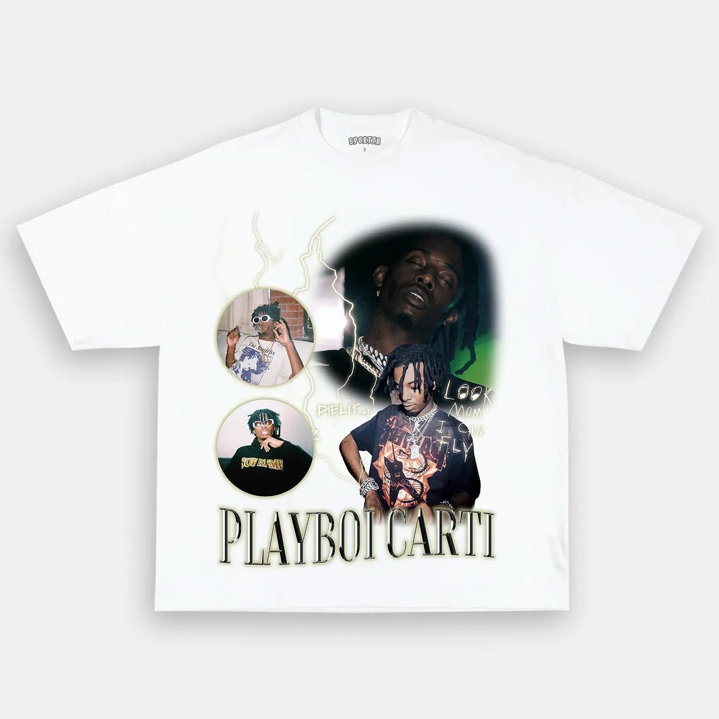 Unisex-Adult Ultra Cotton Washed T-Shirt Graphic  Playboi Carti  Tee