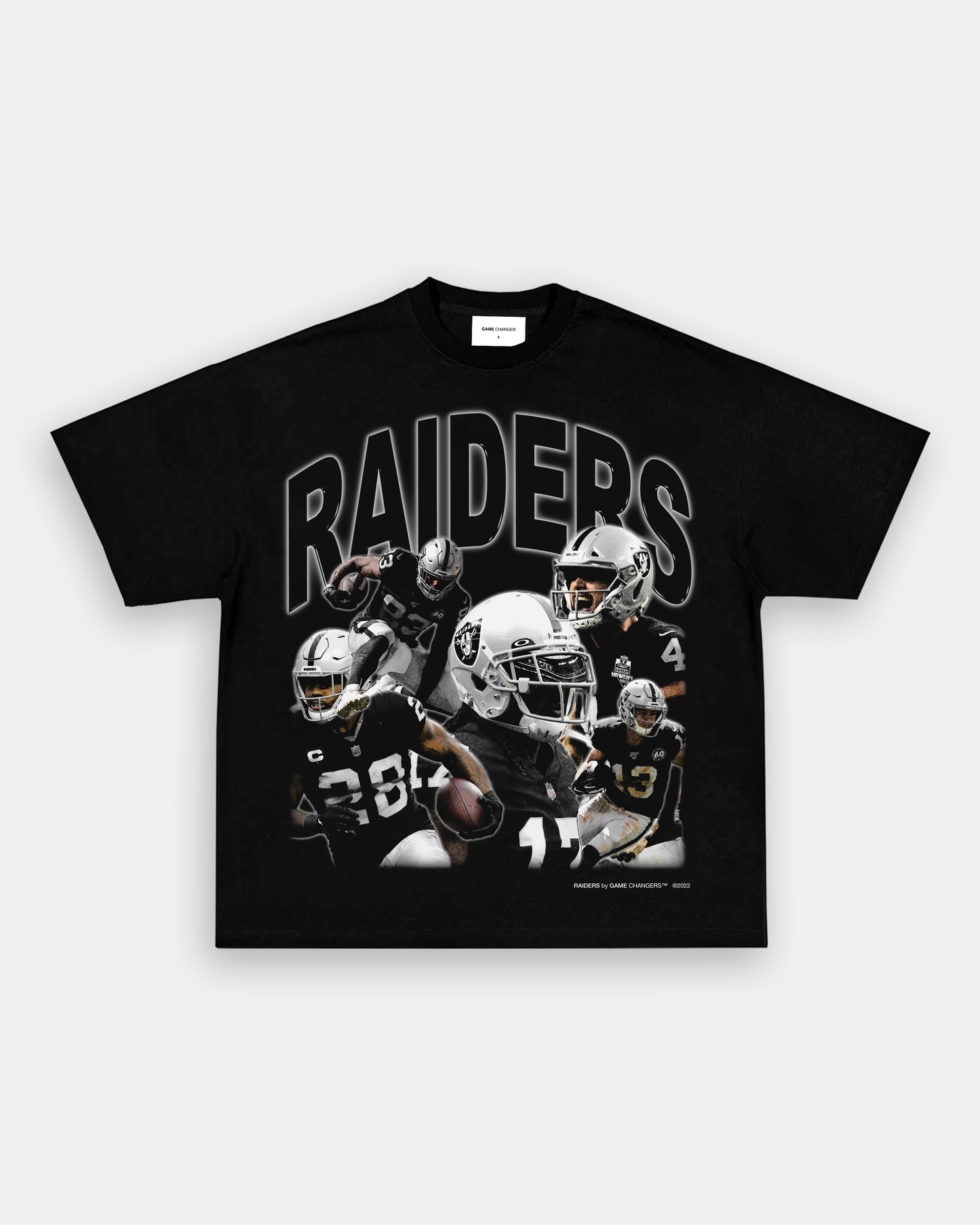 Unisex-Adult Ultra Cotton Washed T-Shirt Graphic RAIDERS TEE