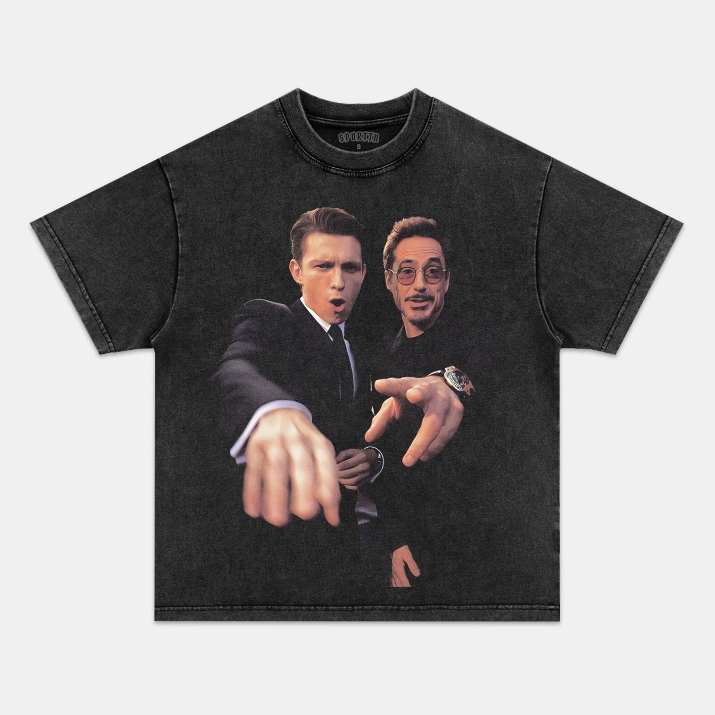 ROBERT DOWNEY JR & TOM HOLLAND TEE