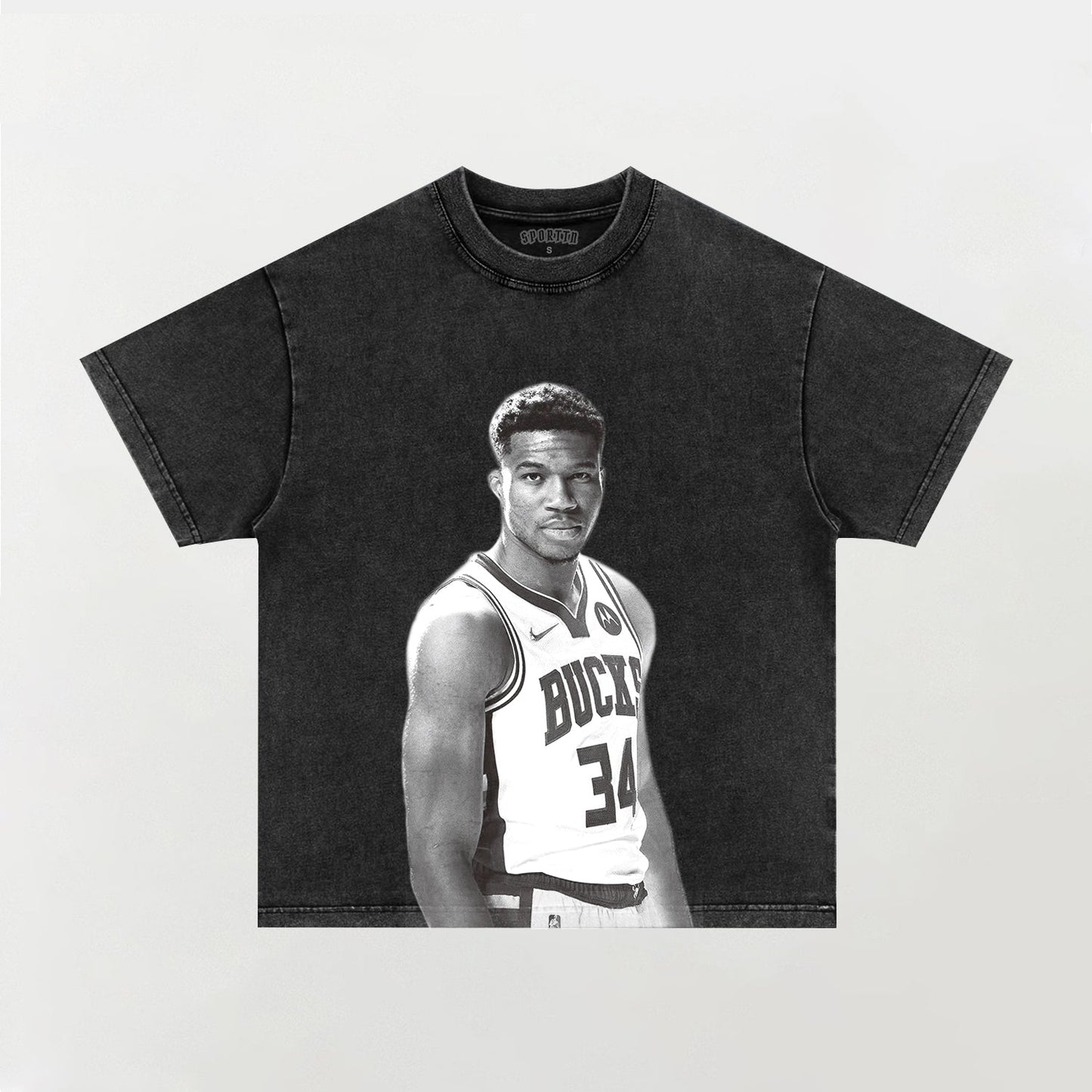 Unisex-Adult Ultra Cotton Washed T-Shirt Graphic Giannis Antetokounmpo TEE