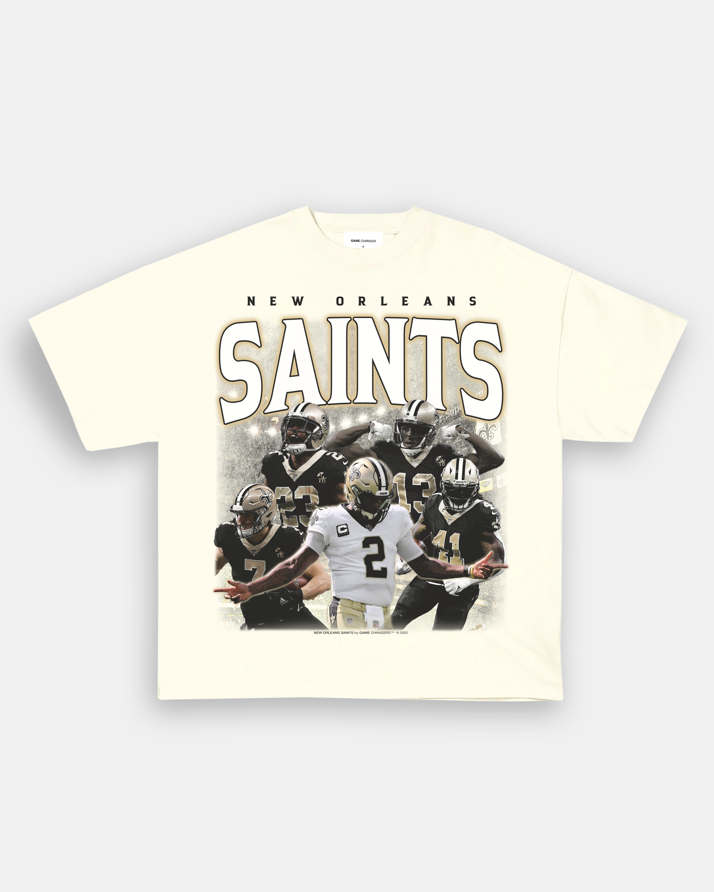 Unisex-Adult Ultra Cotton Washed T-Shirt Graphic SAINTS TEE