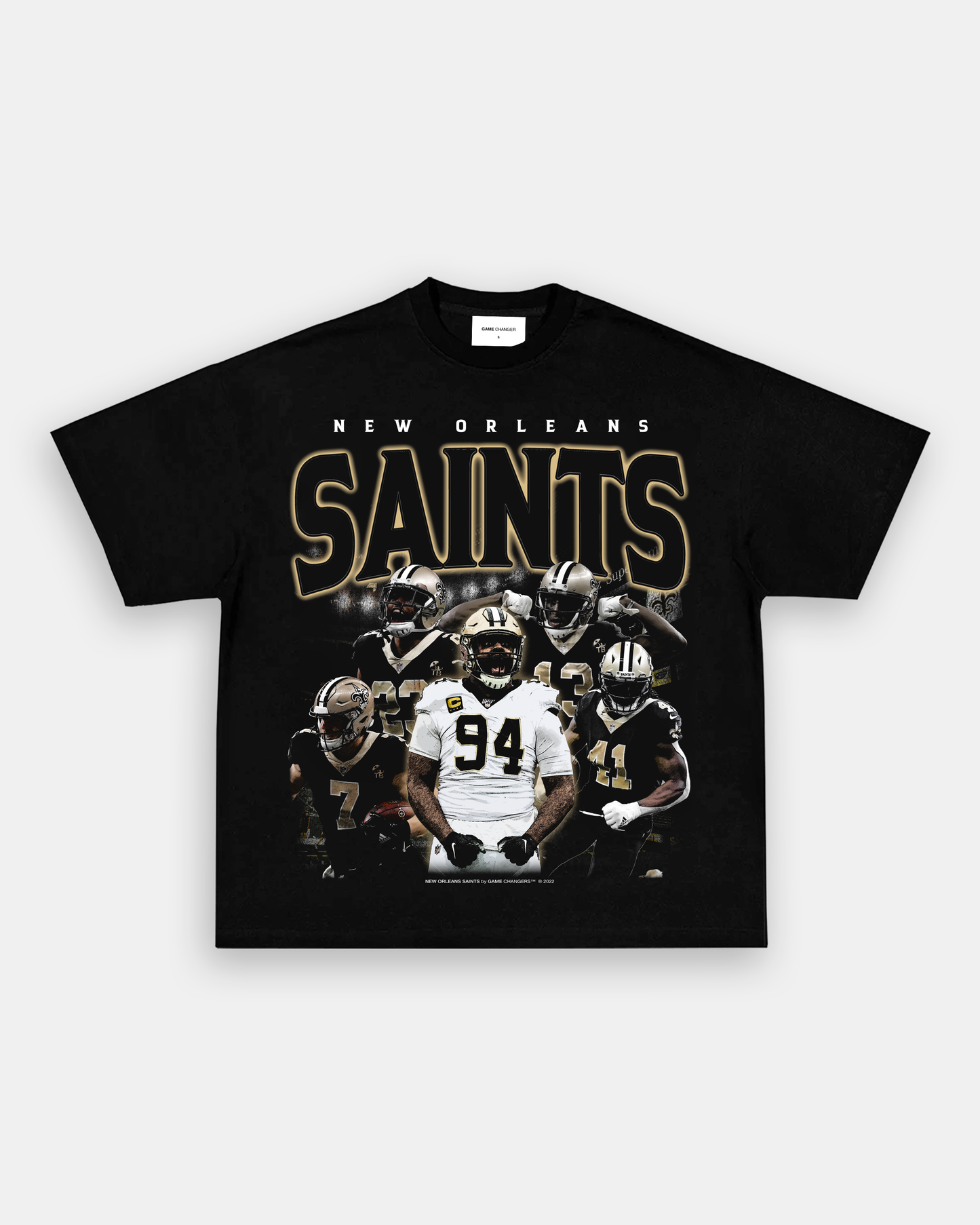 Unisex-Adult Ultra Cotton Washed T-Shirt Graphic SAINTS ALT TEE