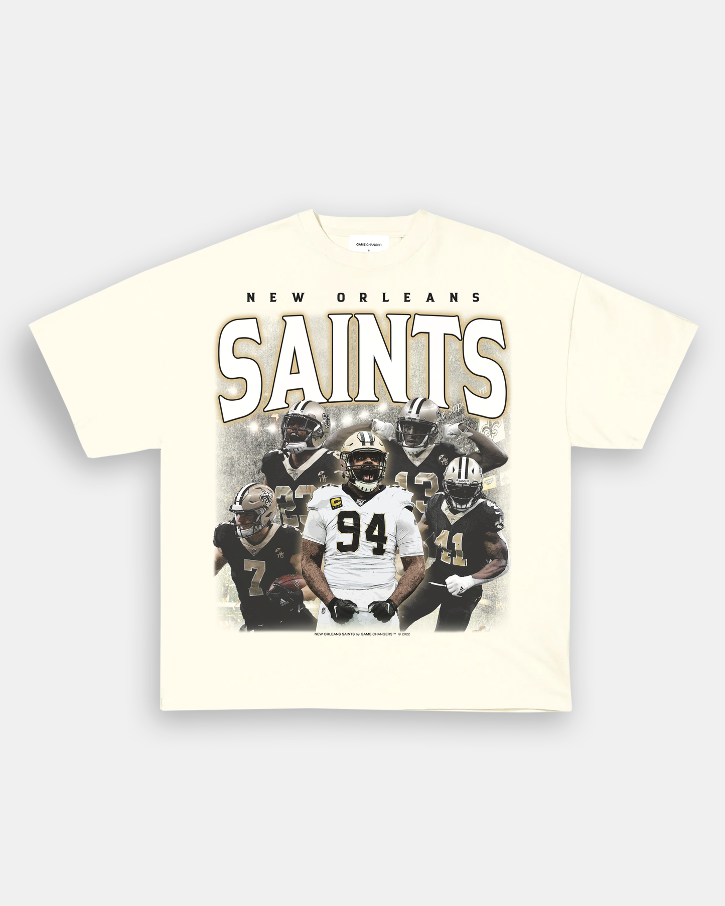 Unisex-Adult Ultra Cotton Washed T-Shirt Graphic SAINTS ALT TEE