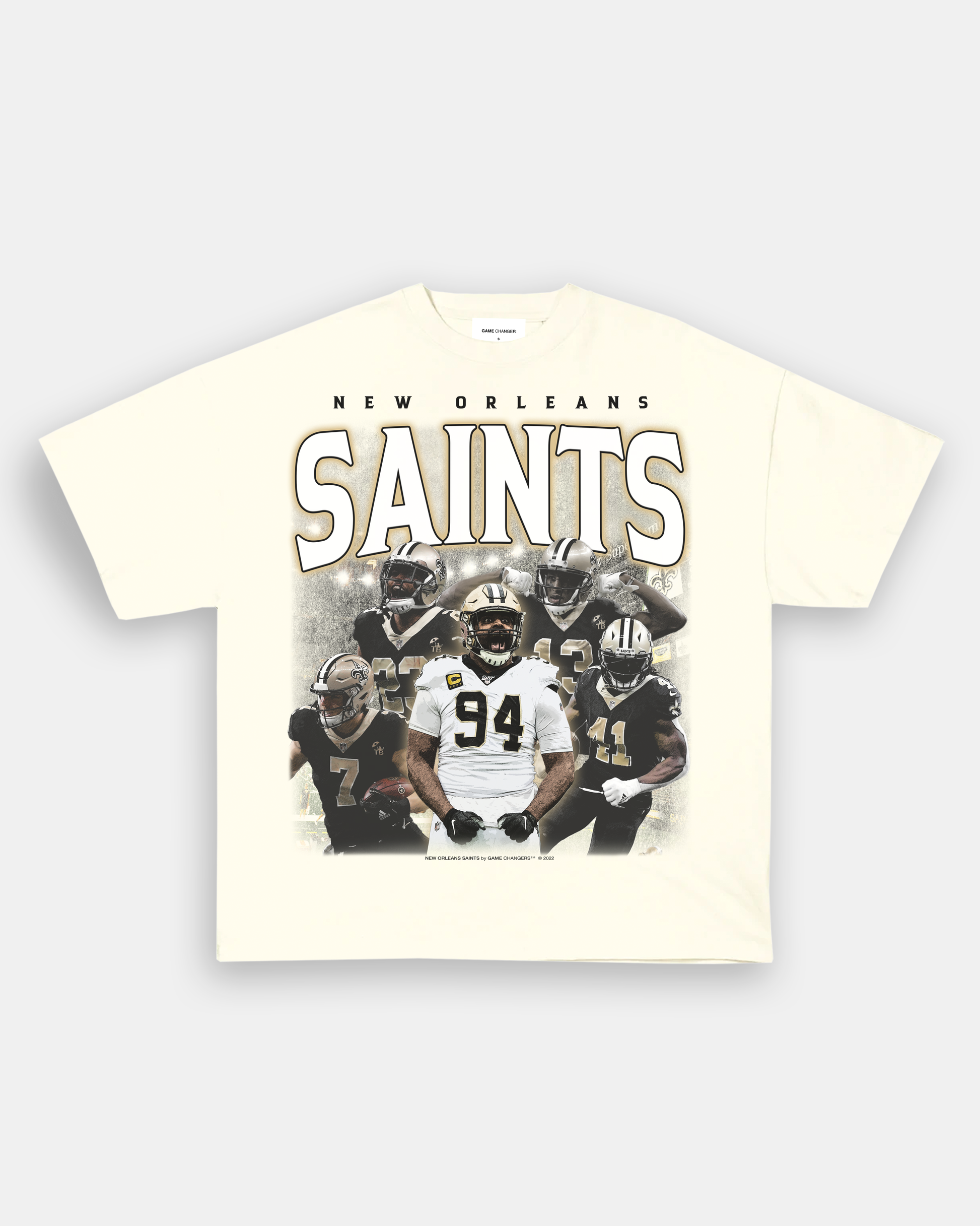 Unisex-Adult Ultra Cotton Washed T-Shirt Graphic SAINTS ALT TEE