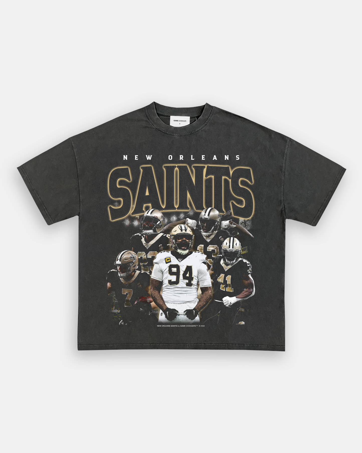 Unisex-Adult Ultra Cotton Washed T-Shirt Graphic SAINTS ALT TEE