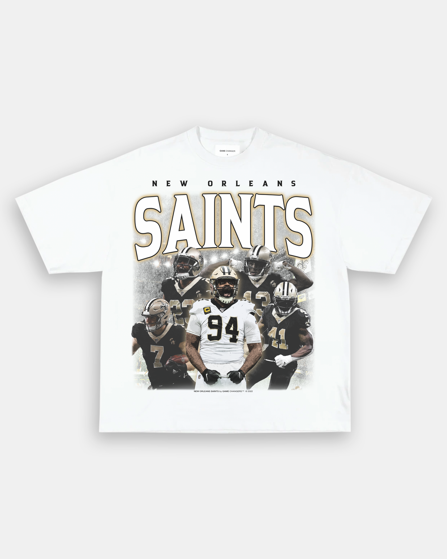 Unisex-Adult Ultra Cotton Washed T-Shirt Graphic SAINTS ALT TEE