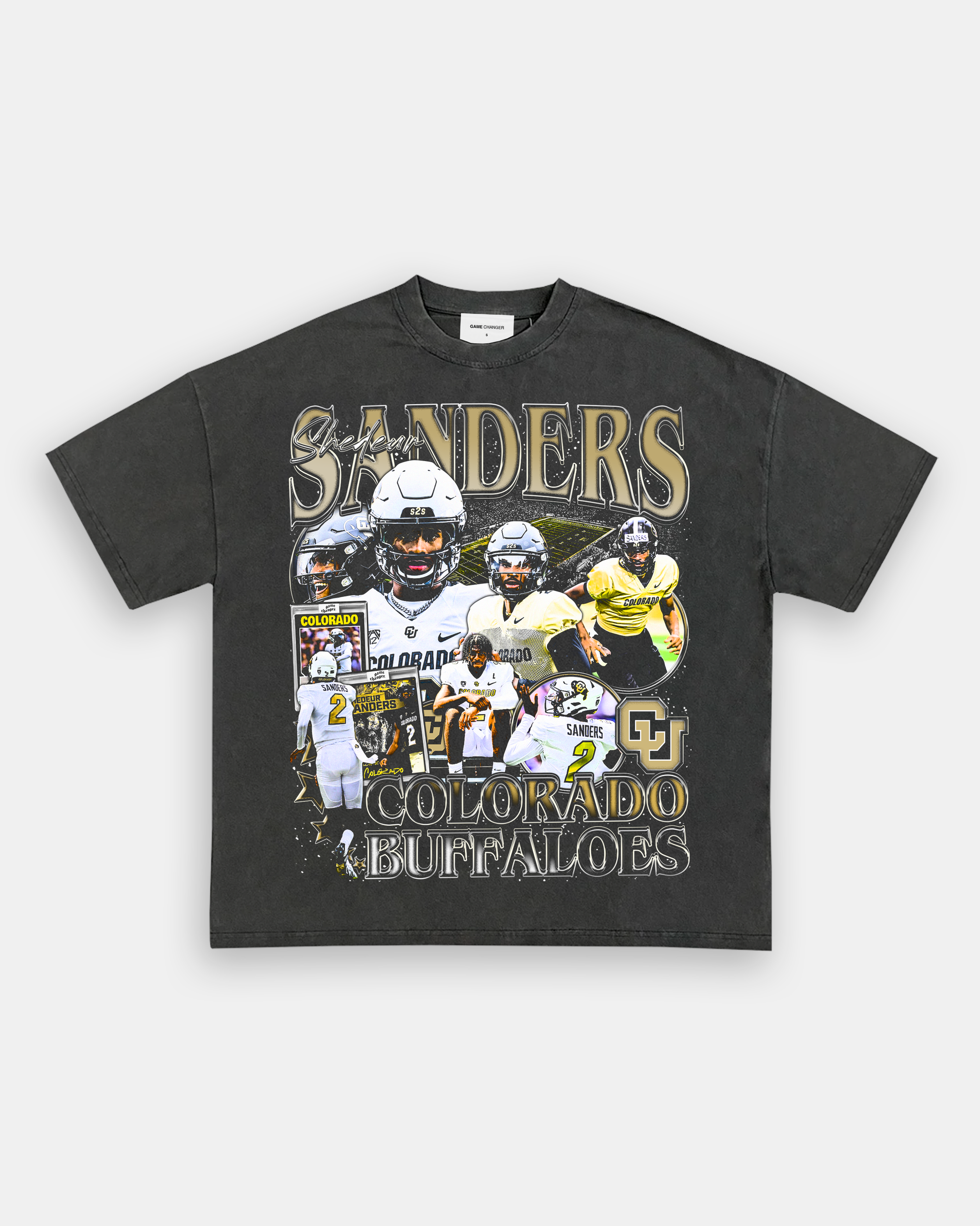 Unisex-Adult Ultra Cotton Washed T-Shirt Graphic SHEDEUR SANDERS TEE