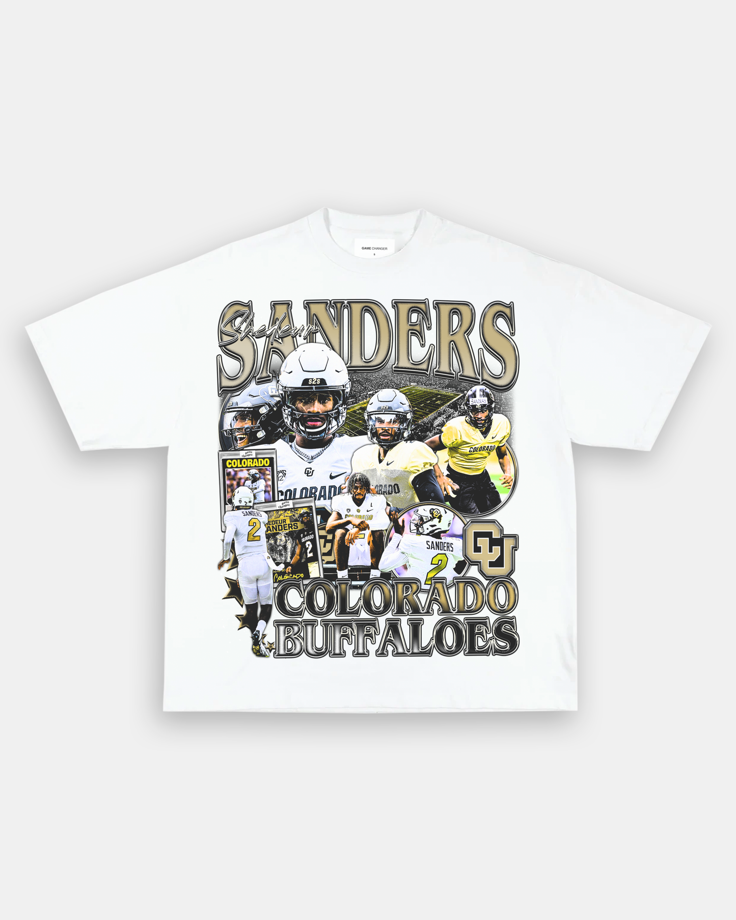 Unisex-Adult Ultra Cotton Washed T-Shirt Graphic SHEDEUR SANDERS TEE