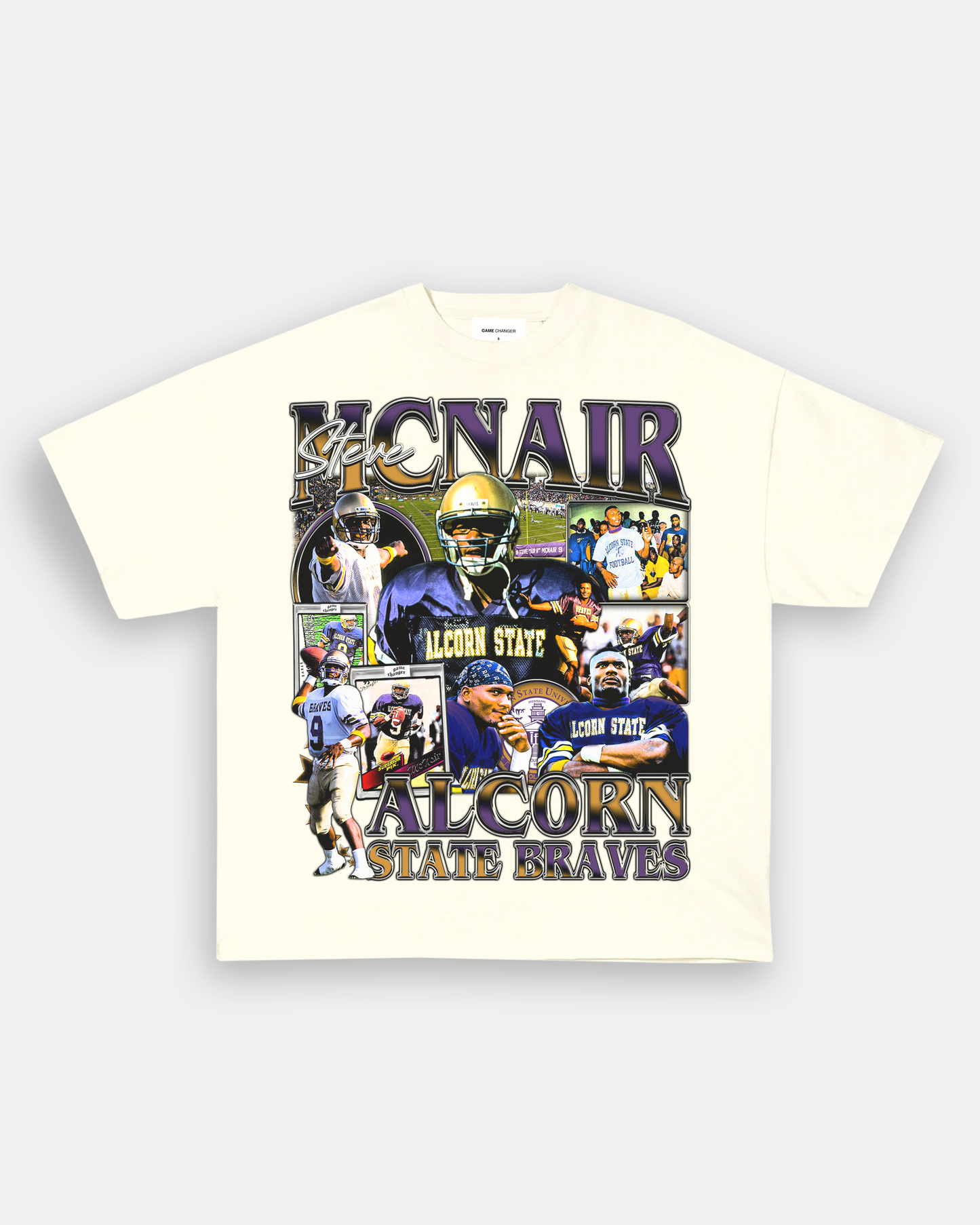 Unisex-Adult Ultra Cotton Washed T-Shirt Graphic STEVE MCNAIR TEE