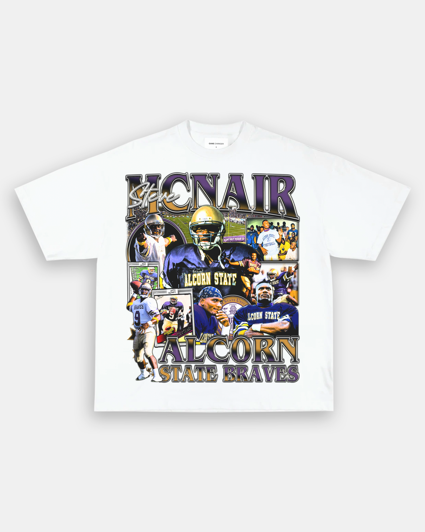 Unisex-Adult Ultra Cotton Washed T-Shirt Graphic STEVE MCNAIR TEE