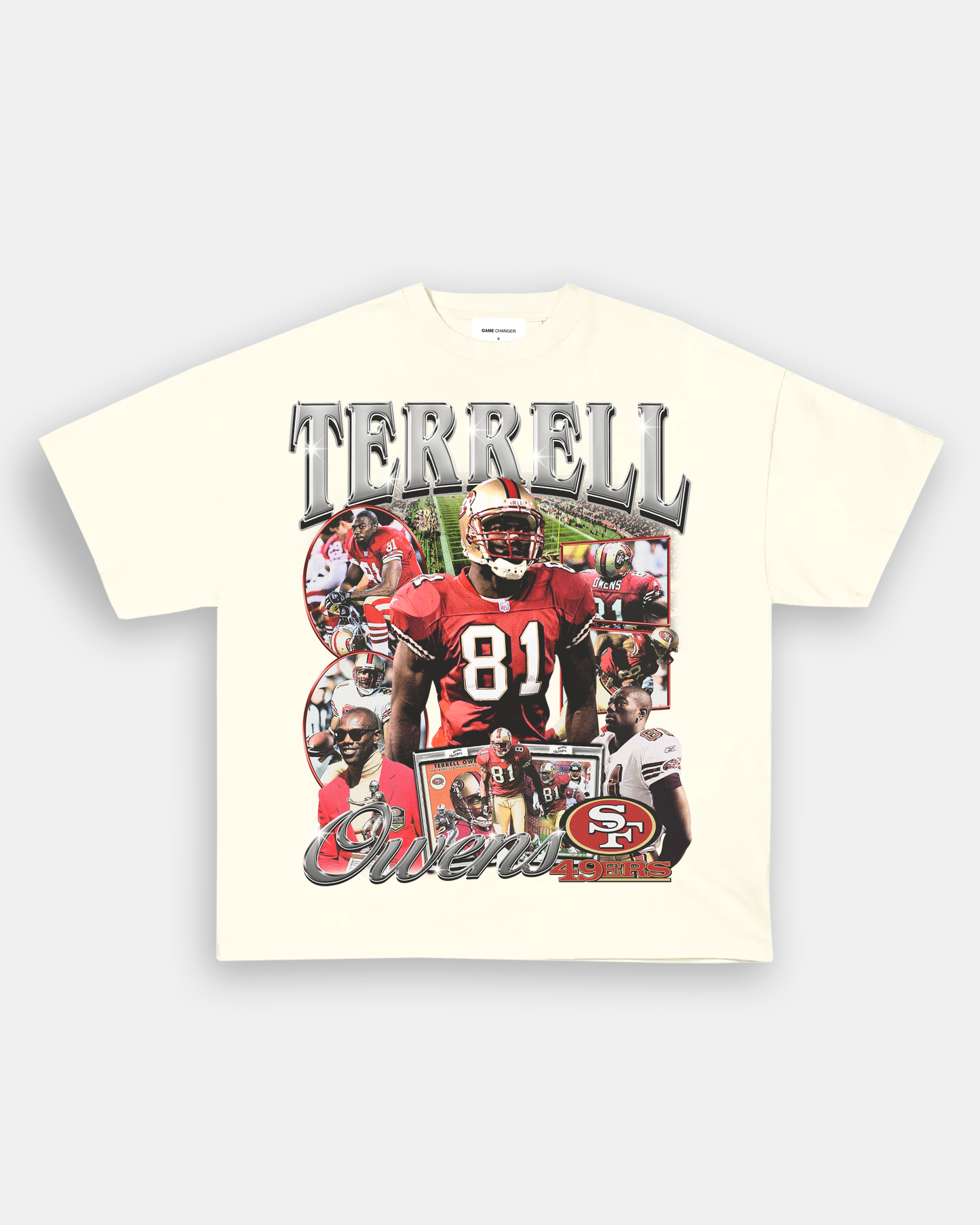 Unisex-Adult Ultra Cotton Washed T-Shirt Graphic TERRELL OWENS TEE