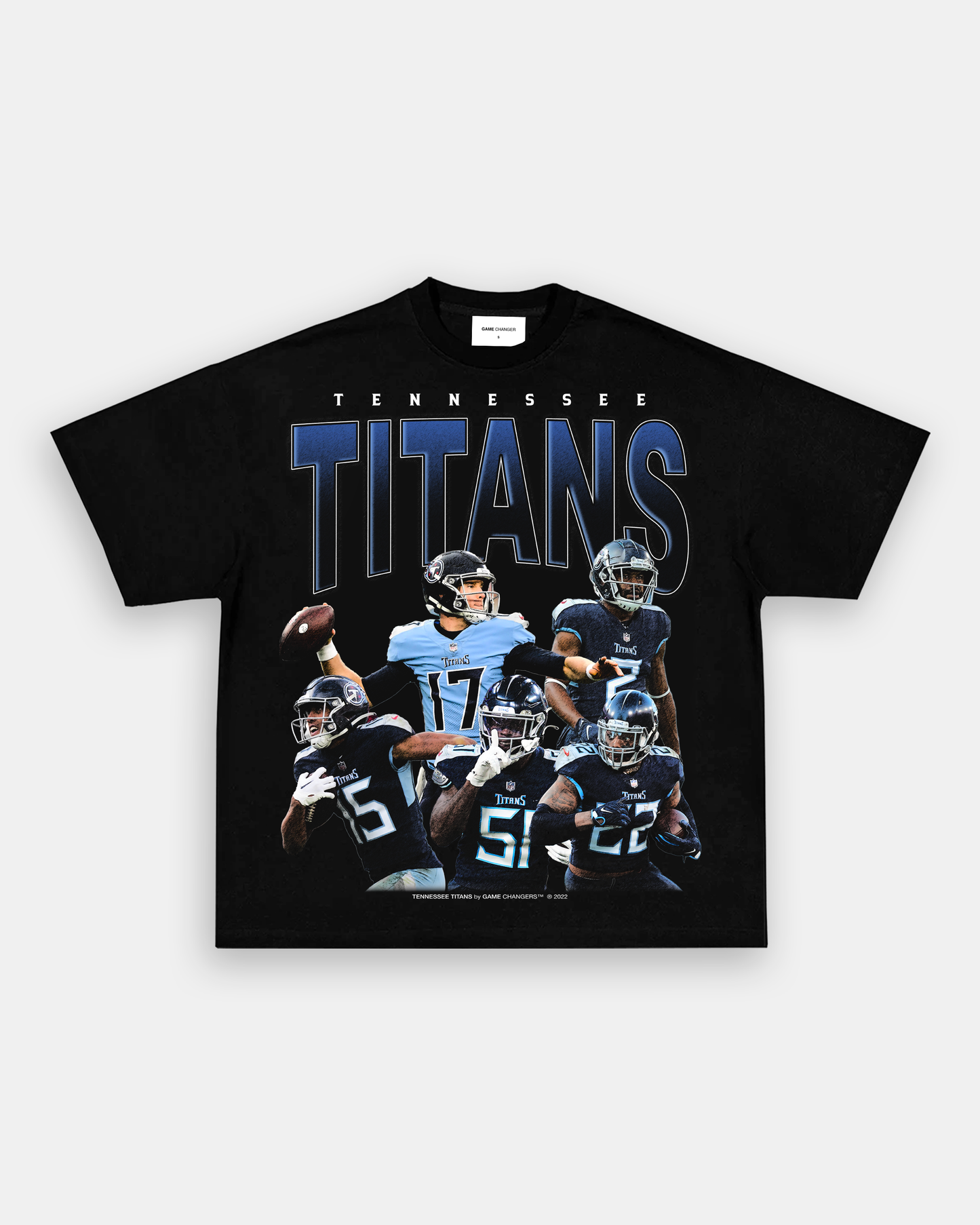 Unisex-Adult Ultra Cotton Washed T-Shirt Graphic TITANS TEE