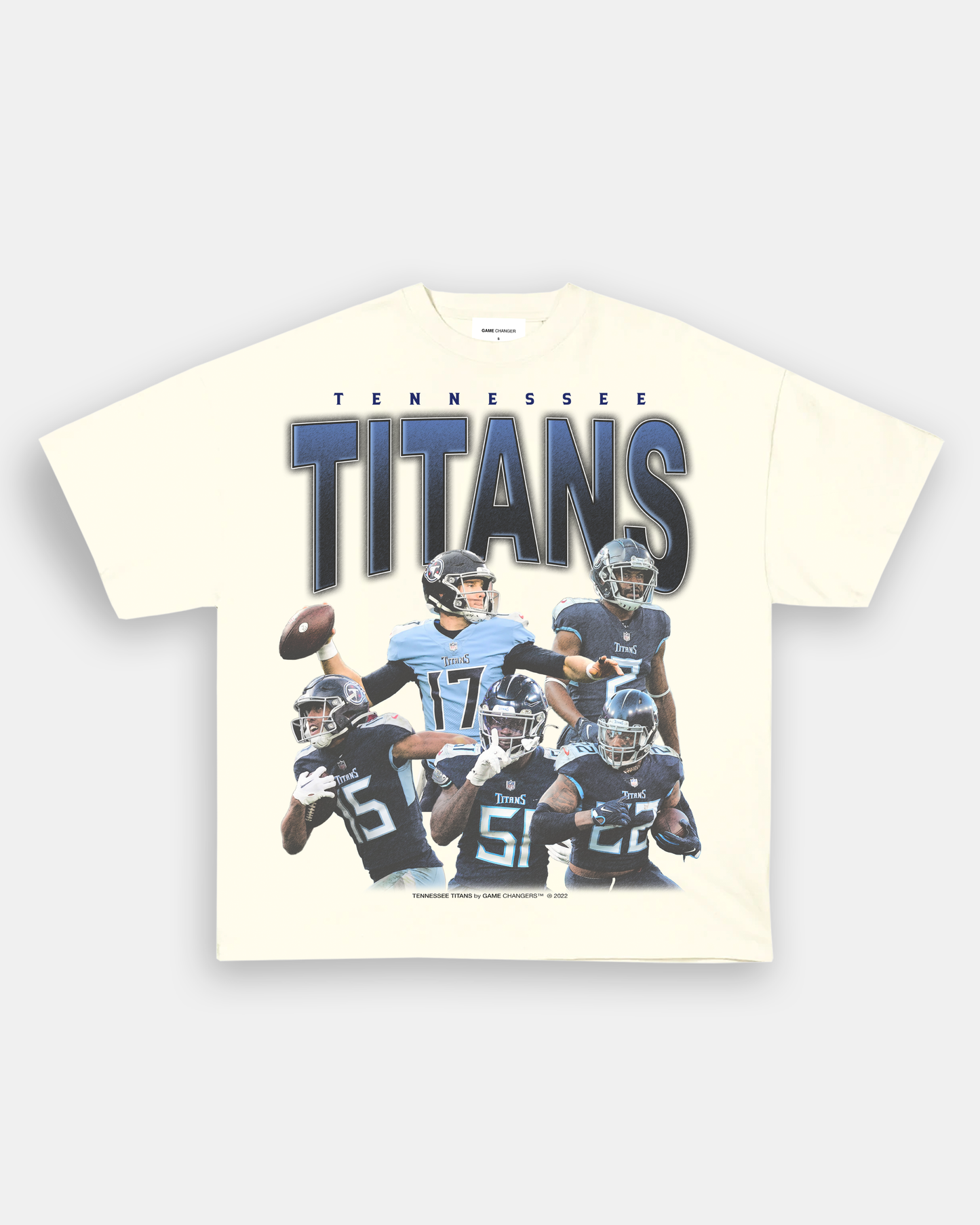 Unisex-Adult Ultra Cotton Washed T-Shirt Graphic TITANS TEE