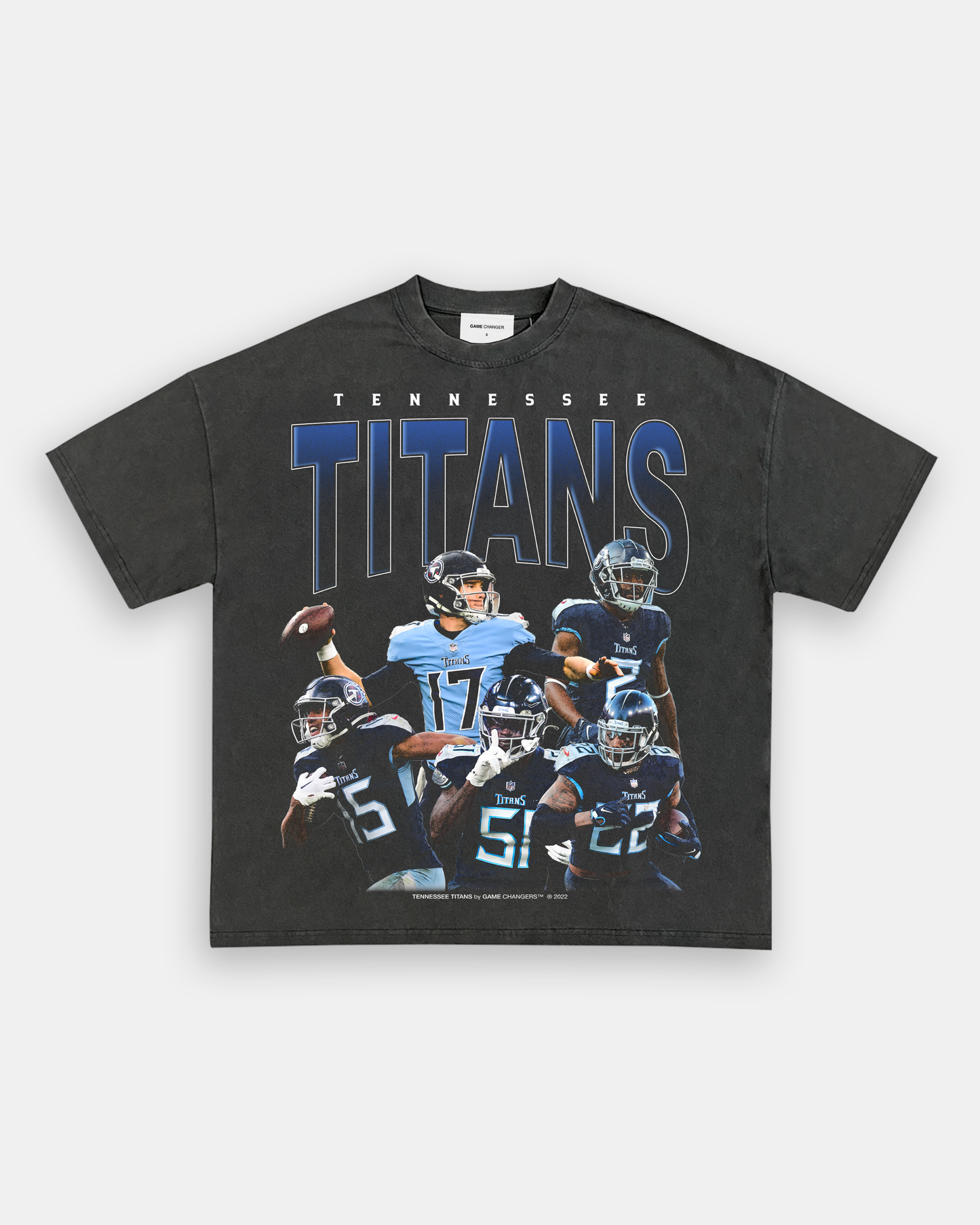 Unisex-Adult Ultra Cotton Washed T-Shirt Graphic TITANS TEE