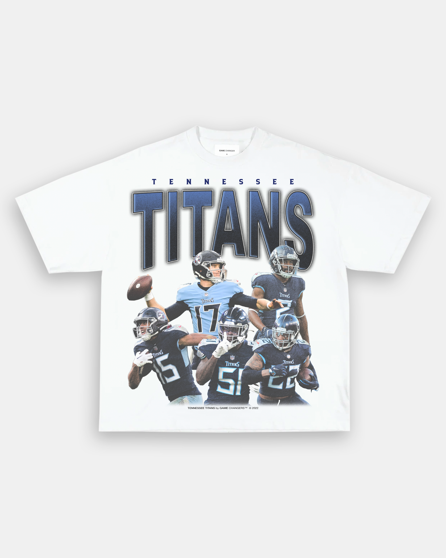 Unisex-Adult Ultra Cotton Washed T-Shirt Graphic TITANS TEE