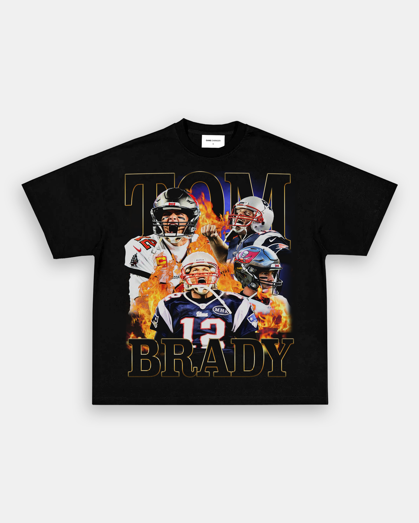 Unisex-Adult Ultra Cotton Washed T-Shirt Graphic TOM BRADY 2 TEE