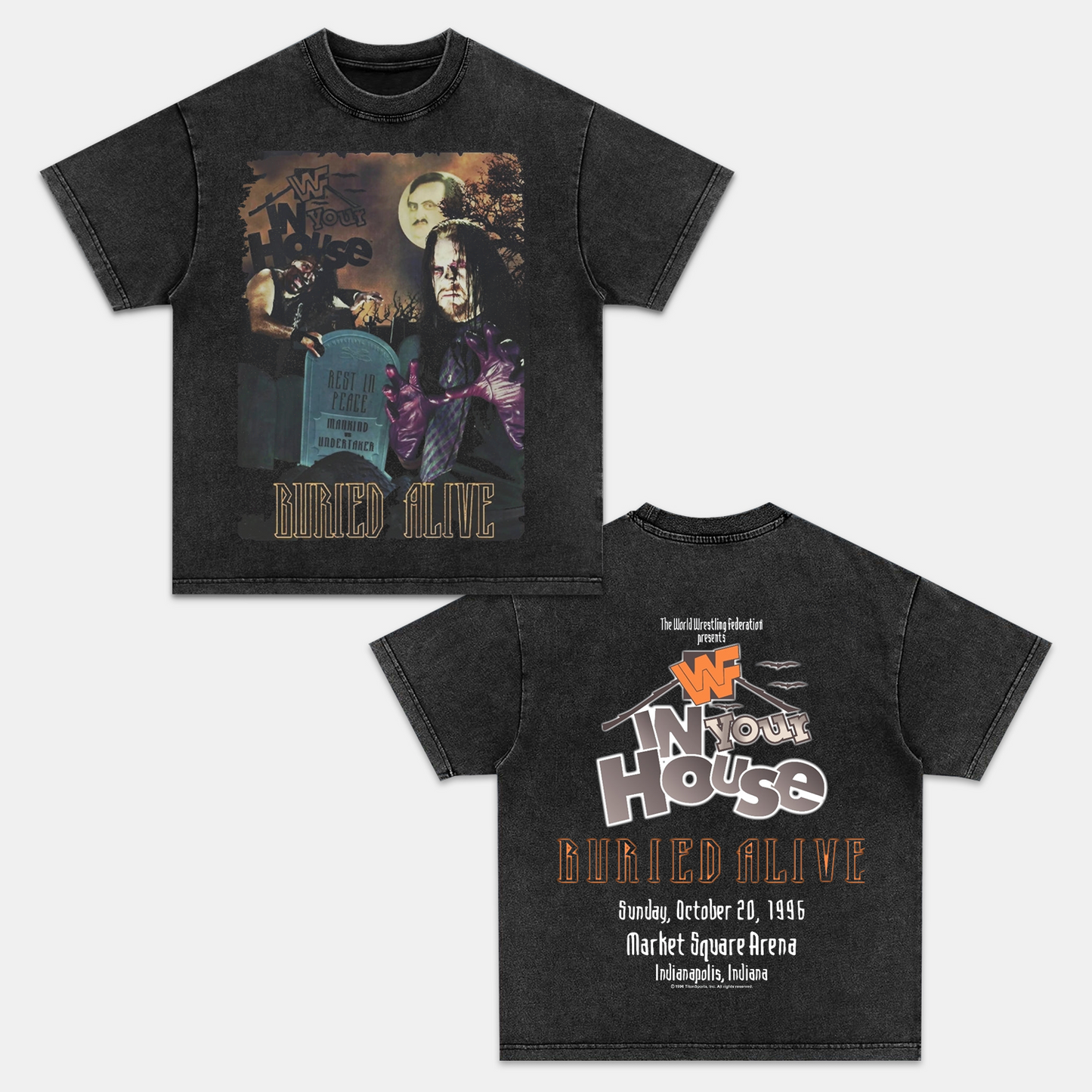 UNDERTAKER FOLEY 1996 DESIGN TEE