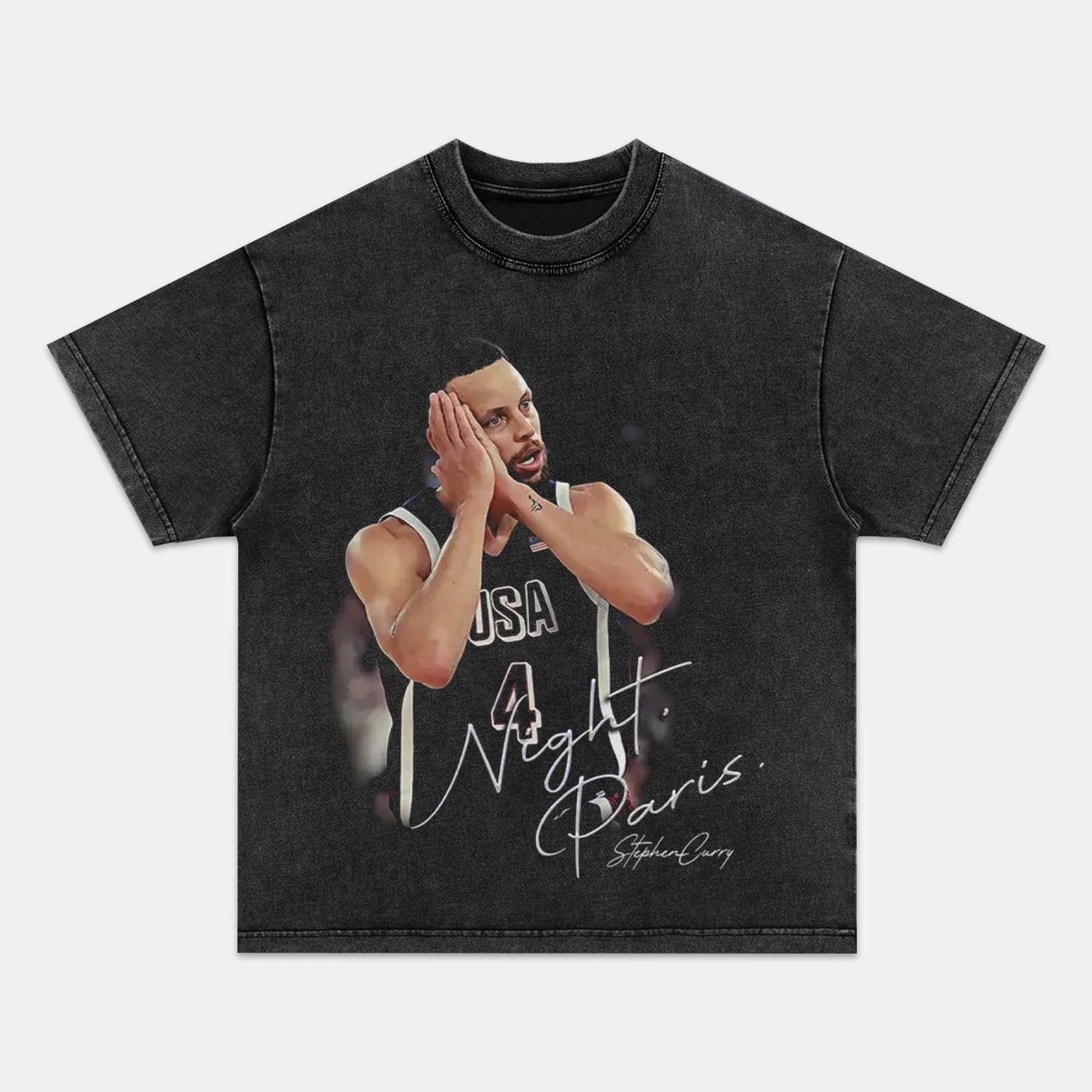 Unisex-Adult Ultra Cotton Washed T-Shirt Graphic STEPHEN CURRY II TEE