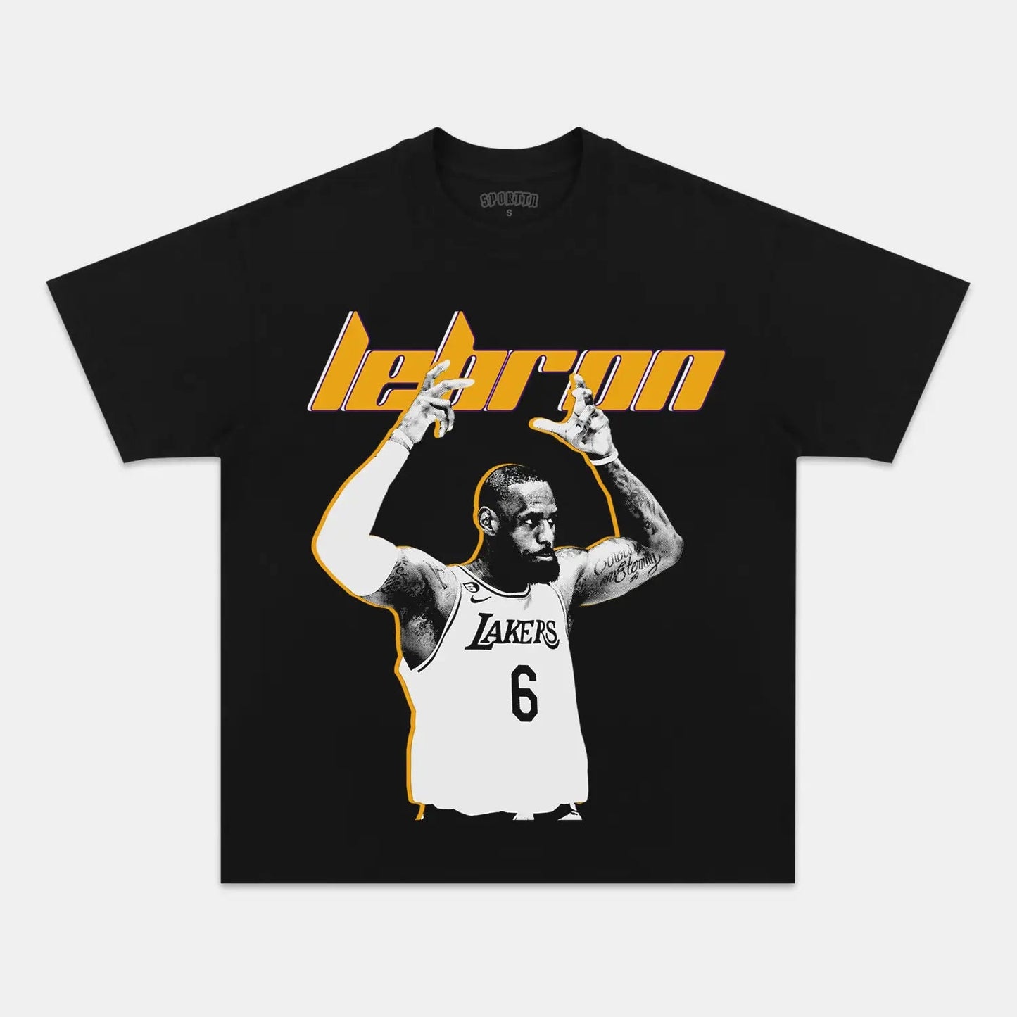 Unisex-Adult Ultra Cotton Washed T-Shirt Graphic LEBRON TEE