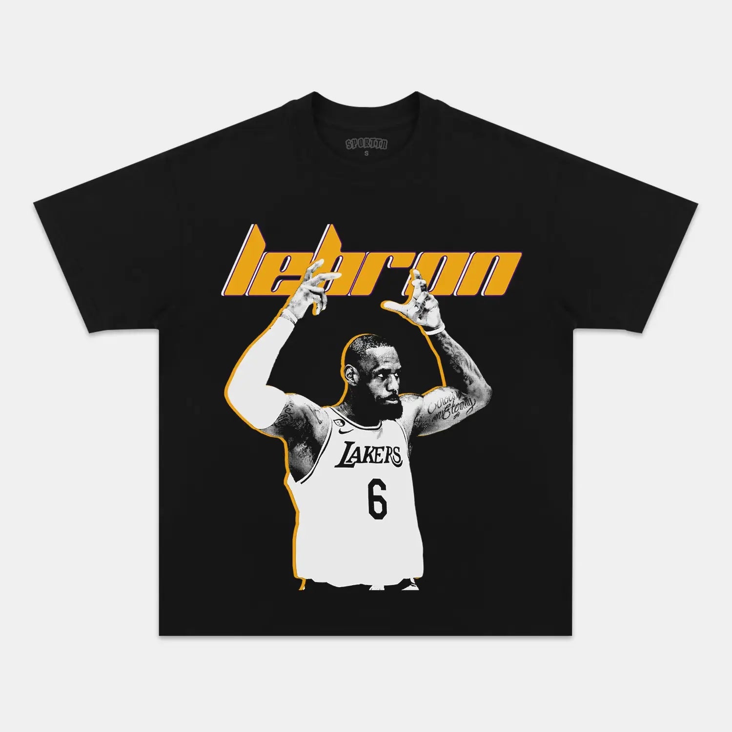 Unisex-Adult Ultra Cotton Washed T-Shirt Graphic LEBRON TEE