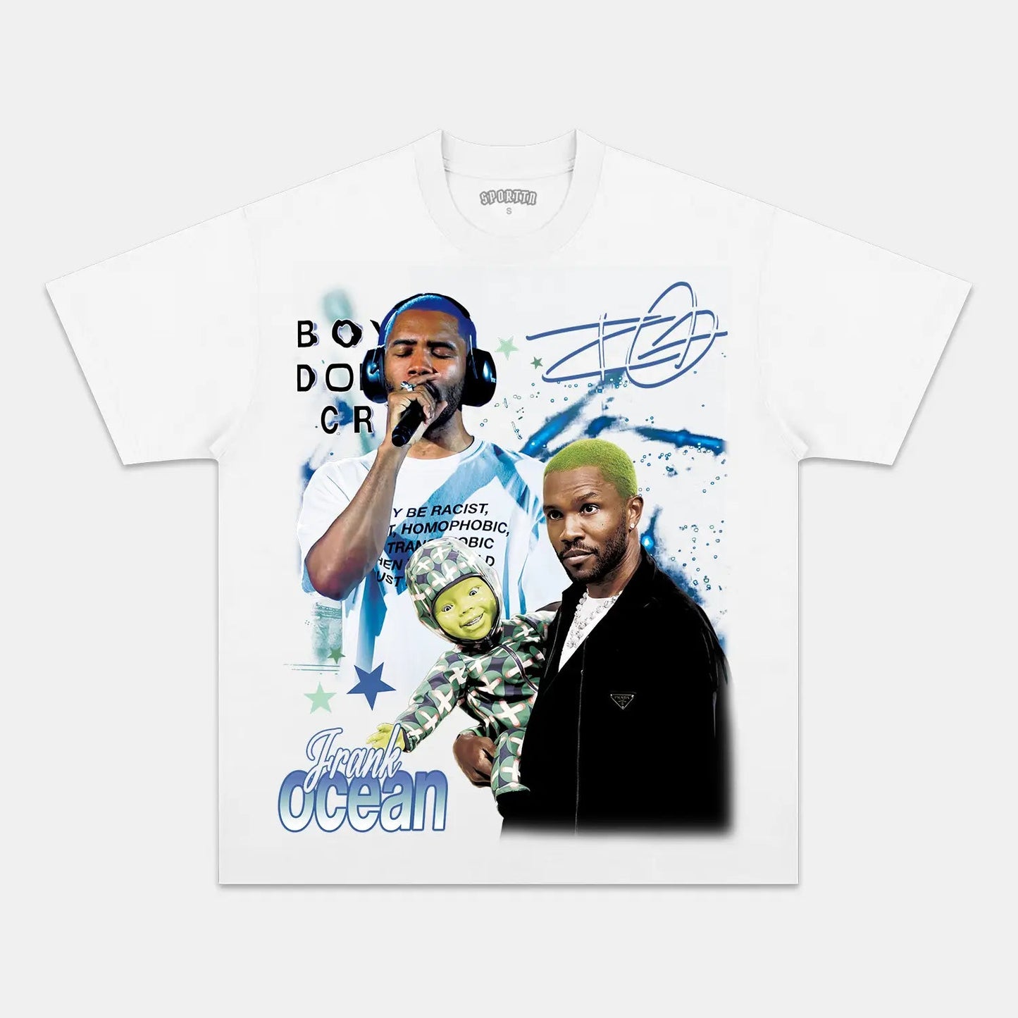 Unisex-Adult Ultra Cotton Washed T-Shirt Graphic  FRANK OCEAN TEE