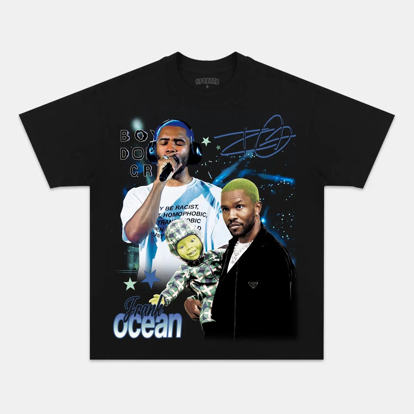 Unisex-Adult Ultra Cotton Washed T-Shirt Graphic  FRANK OCEAN TEE