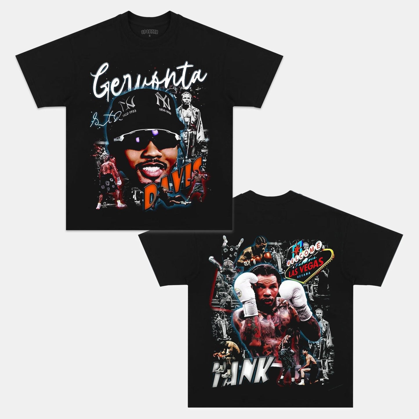 Unisex-Adult Ultra Cotton Washed T-Shirt Graphic  GERVONTA DAVIS TEE