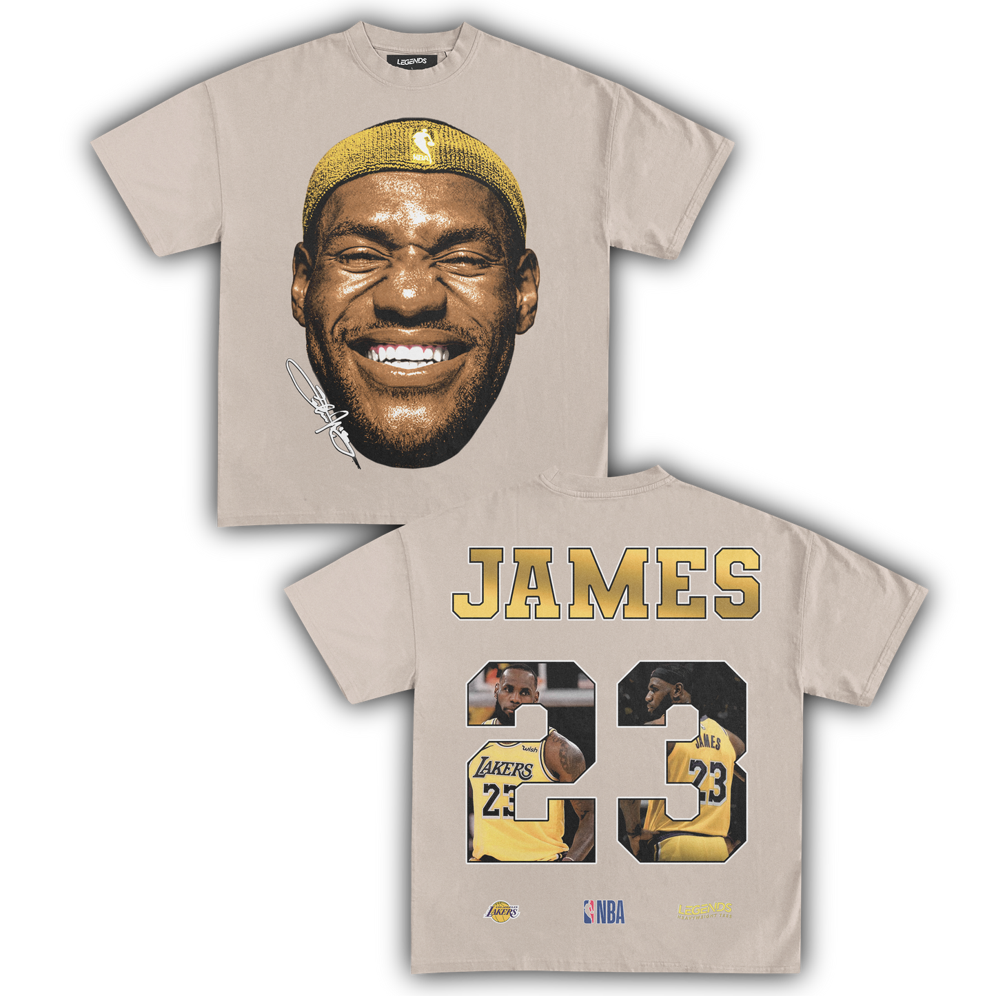 LEBRON JAMES BIG FACE 23 TEE