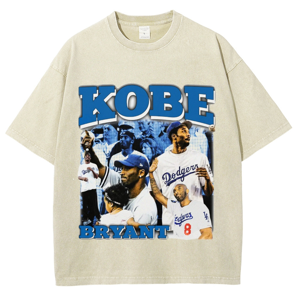 Unisex-Adult Ultra Cotton Washed T-Shirt Graphic KOBE BRYANT SIGNATURE VINTAGE T-SHIRT