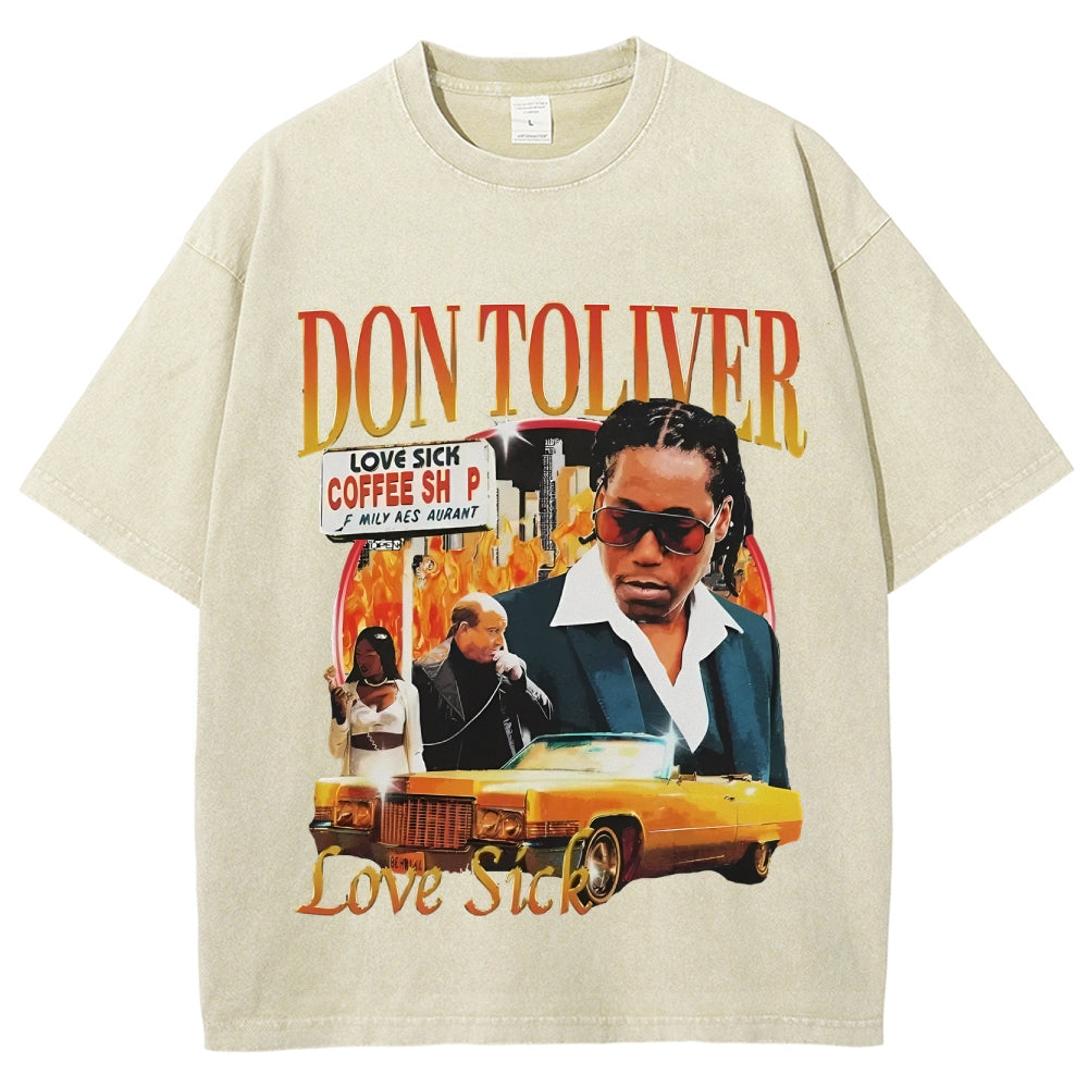 Unisex-Adult Ultra Cotton Washed T-Shirt Graphic  DON TOLIVER V2 TEE