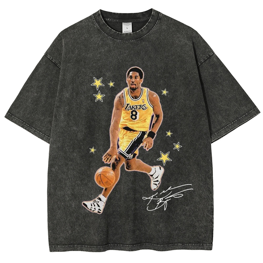 Unisex-Adult Ultra Cotton Washed T-Shirt Graphic  KOBE TEE