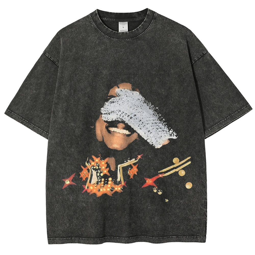 Unisex-Adult Ultra Cotton Washed T-Shirt Graphic MICHAEL JACKSON TEE