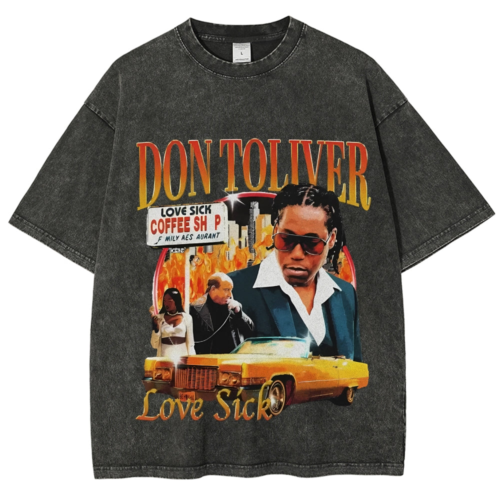 Unisex-Adult Ultra Cotton Washed T-Shirt Graphic  DON TOLIVER V2 TEE